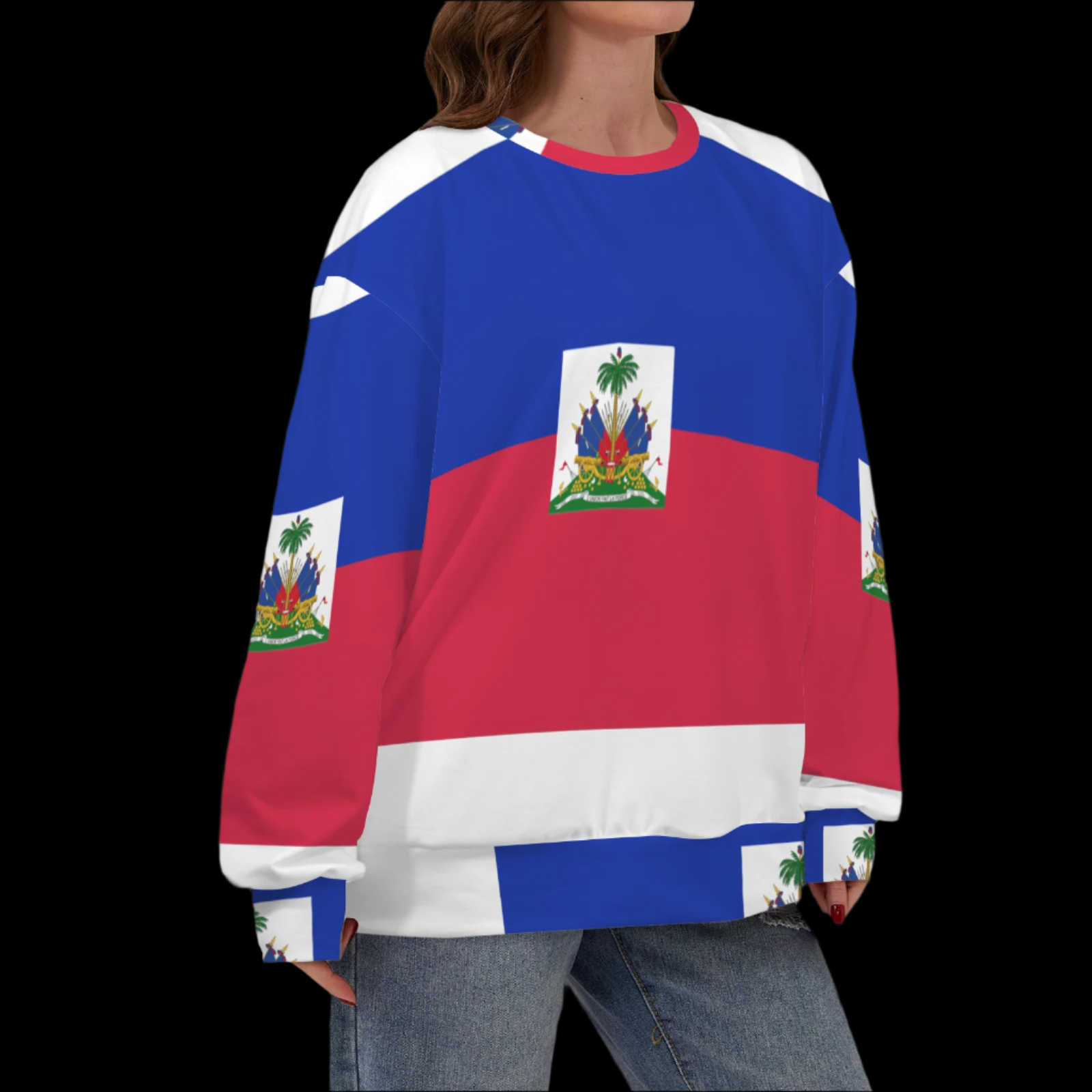 Haiti Flag Sweater-Fete Massive