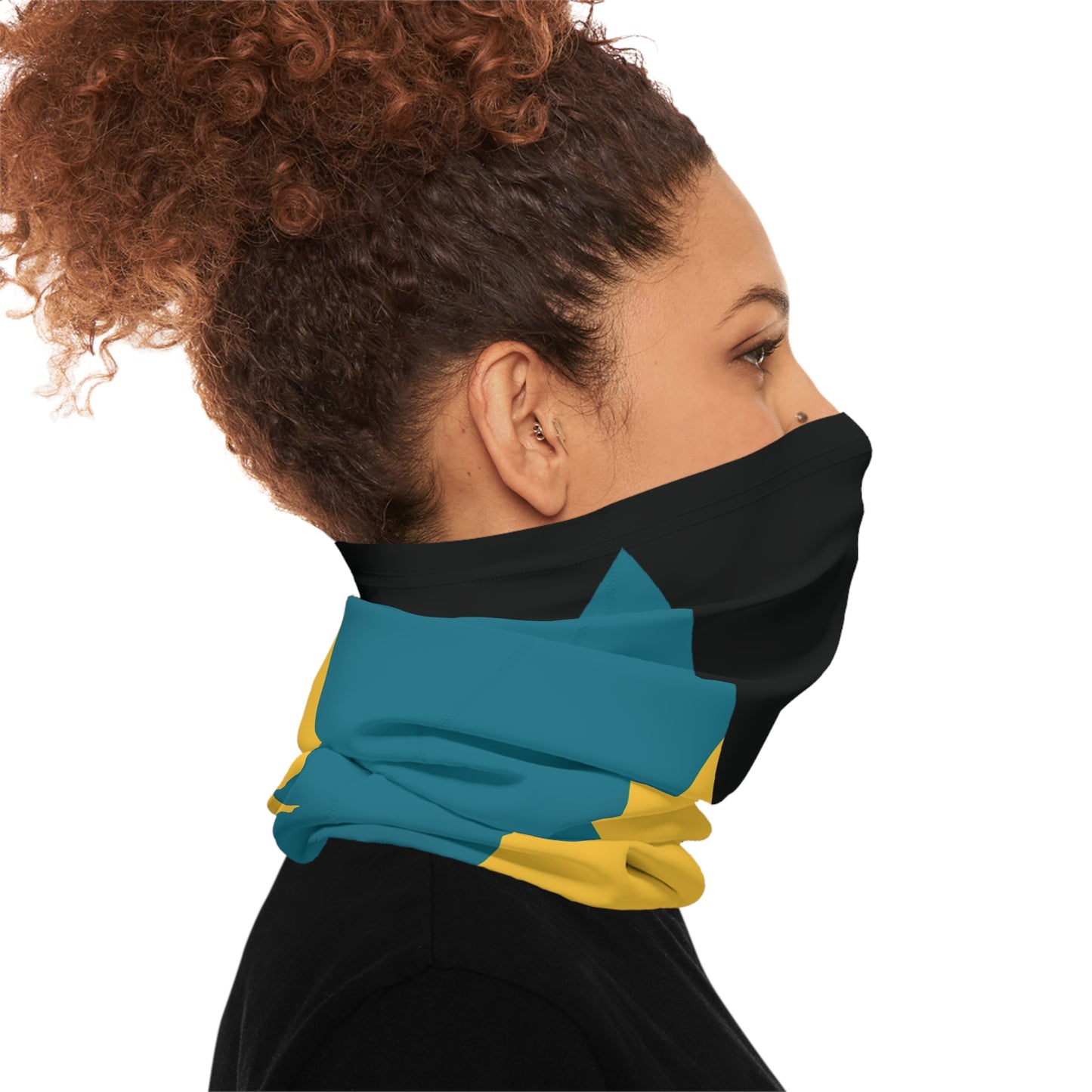 High Quality The Bahamas Flag Lightweight Neck Gaiter