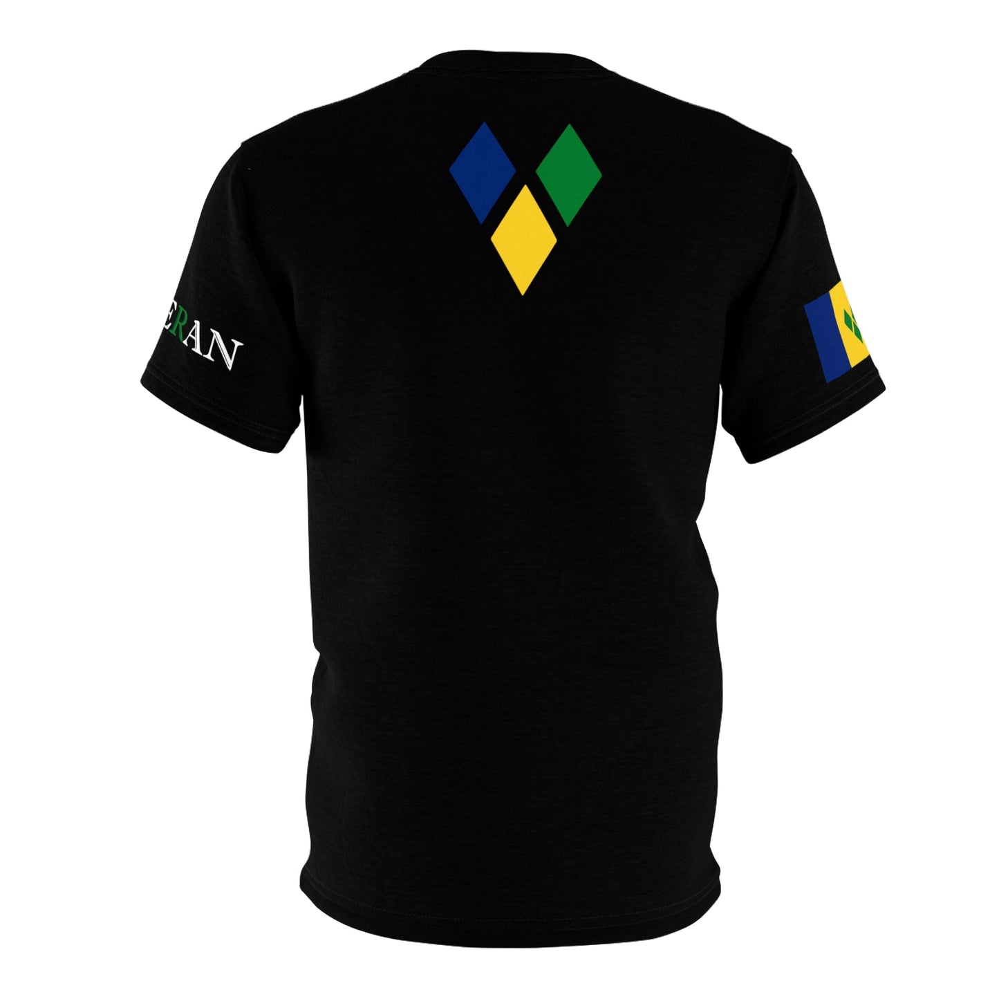 Feteran Unisex Tee with Saint Vincent Flag (Various sizes and colors available)