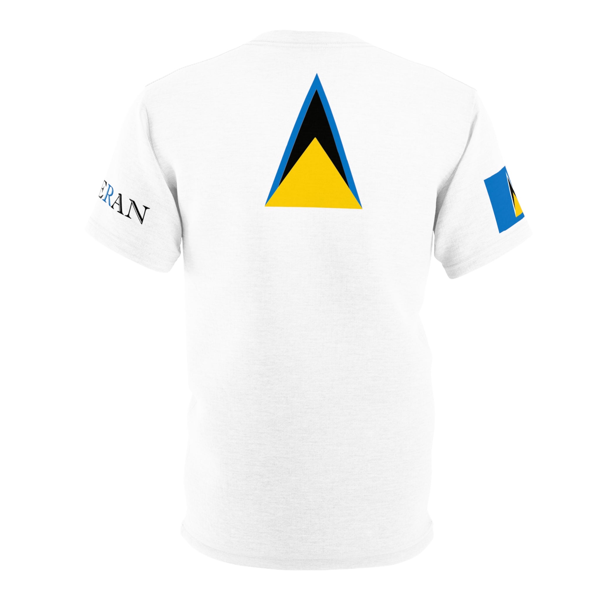 Lucian Feteran Unisex Tee W Saint Lucia Flag-Fete Massive