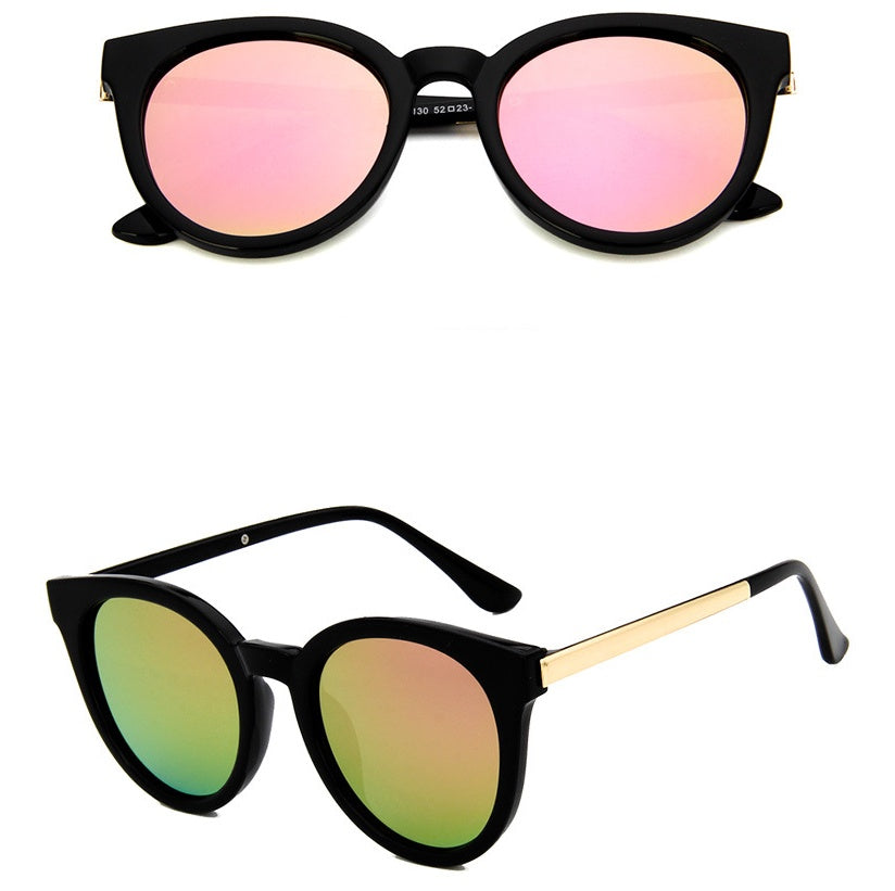 Feting Cat eyepink sunglasses mirror female square sunglasses