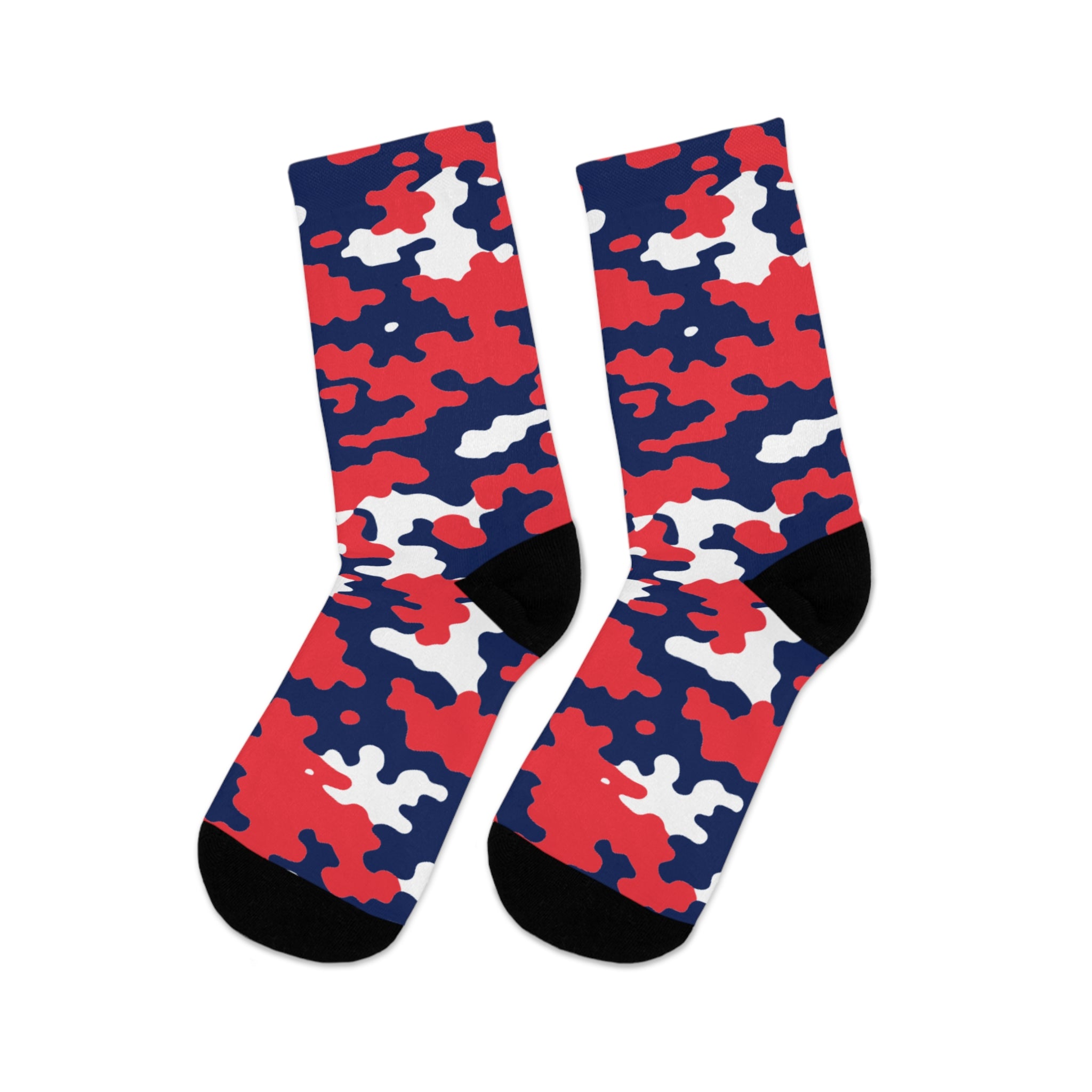 Cayman Islands Flag CAMO Poly Socks-Fete Massive