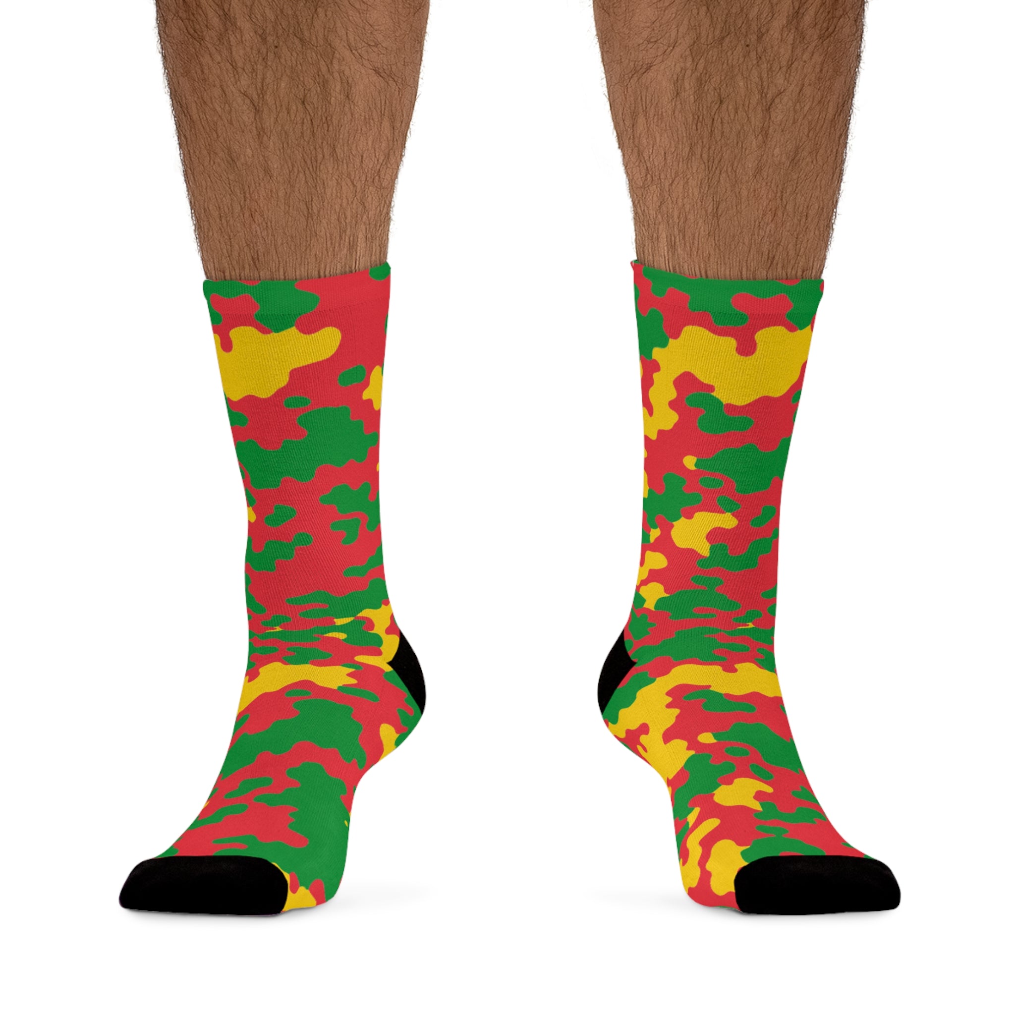 Grenada Flag CAMO Poly Socks-Fete Massive