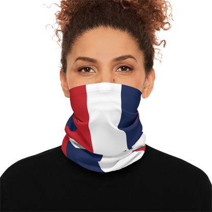 High Quality Dominica Republic Flag Lightweight Neck Gaiter