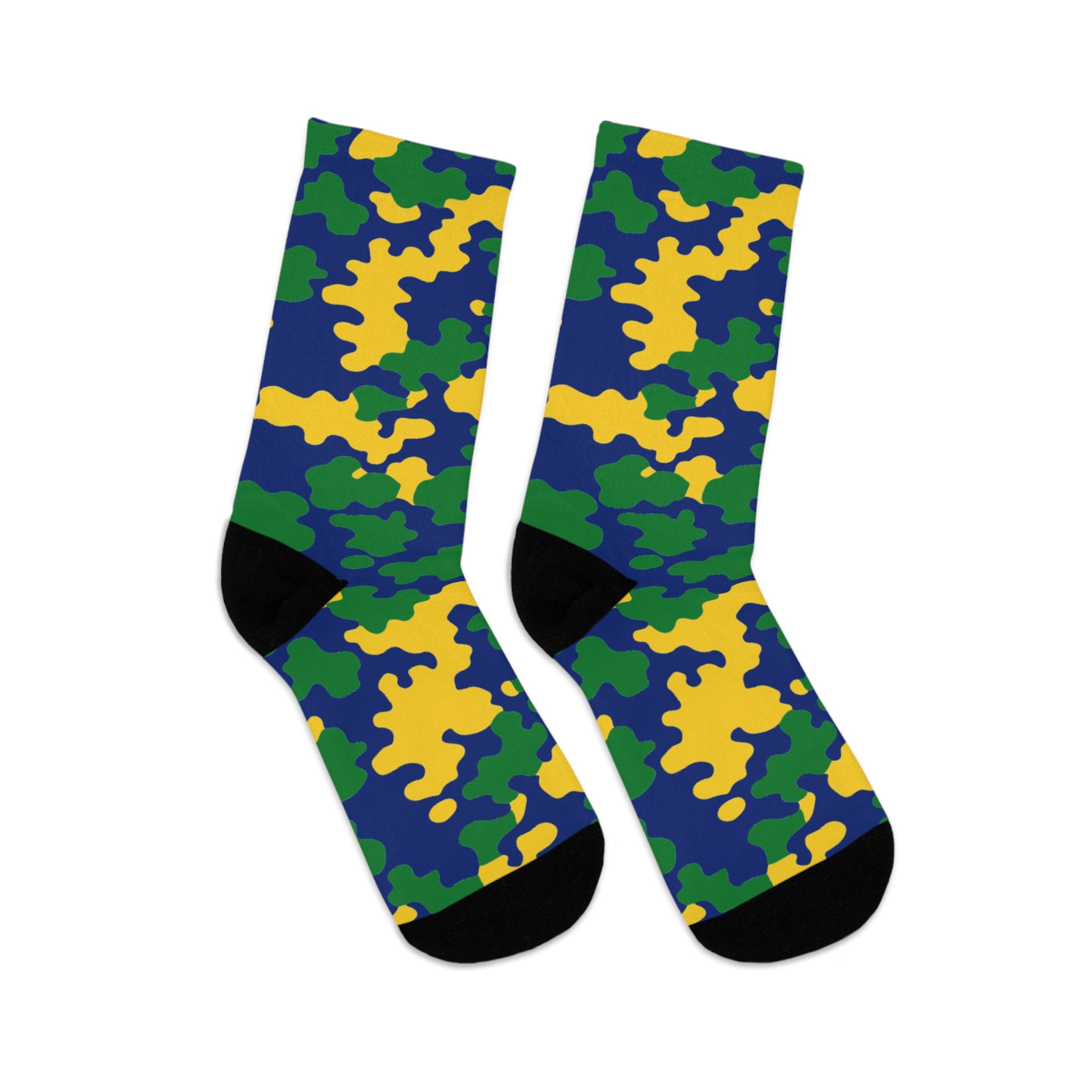 Saint Vincent Flag CAMO Poly Socks-Fete Massive