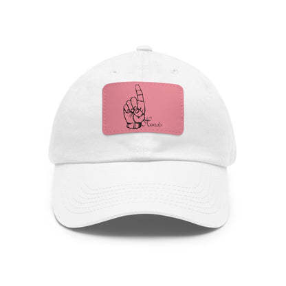 1 Hundo Dad Hat with Leather Patch (Rectangle)