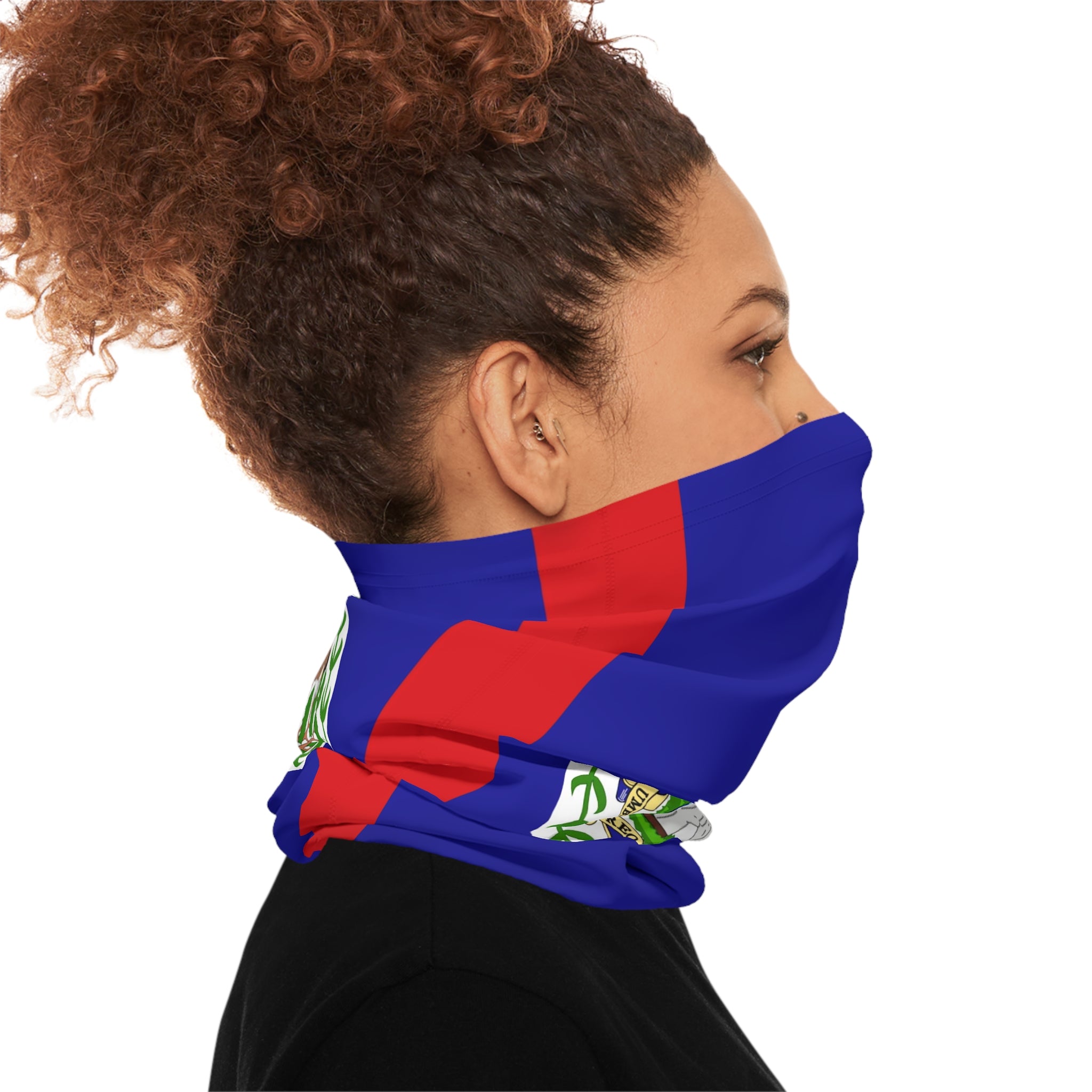 High Quality Belize Flag Lightweight Neck Gaiter-Fete Massive