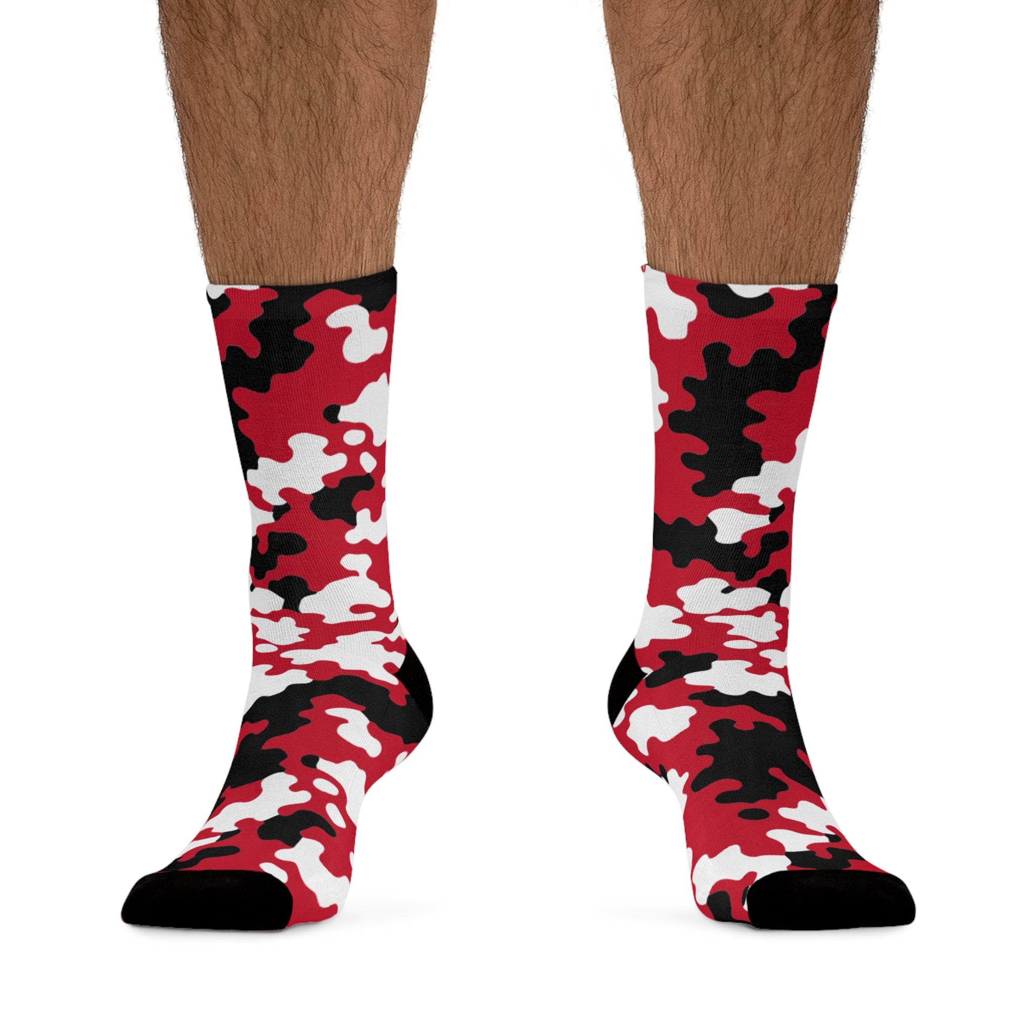 Trinidad & Tobago Flag CAMO Poly Socks-Fete Massive