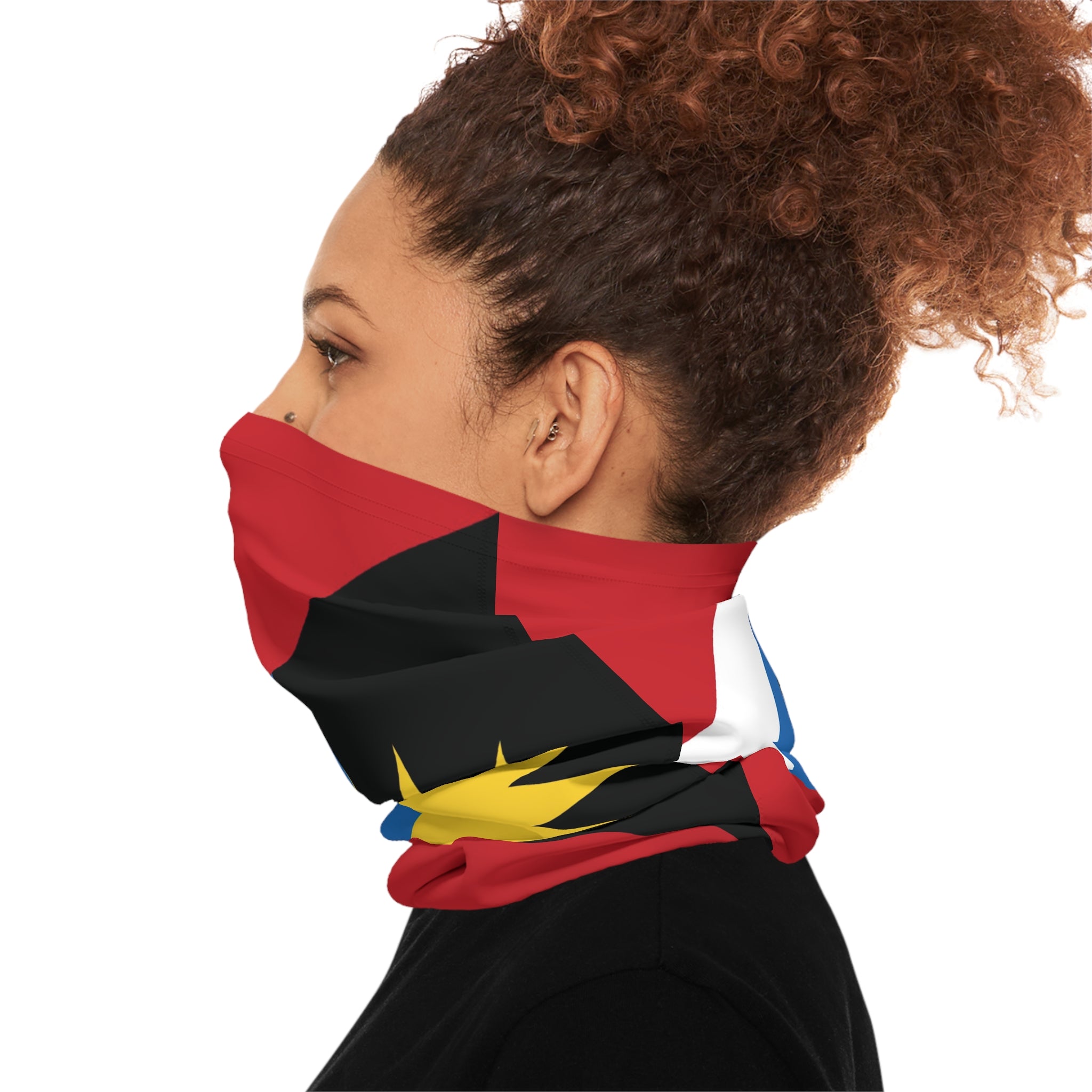 High Quality Antigua and Barbuda Flag Lightweight Neck Gaiter-Fete Massive