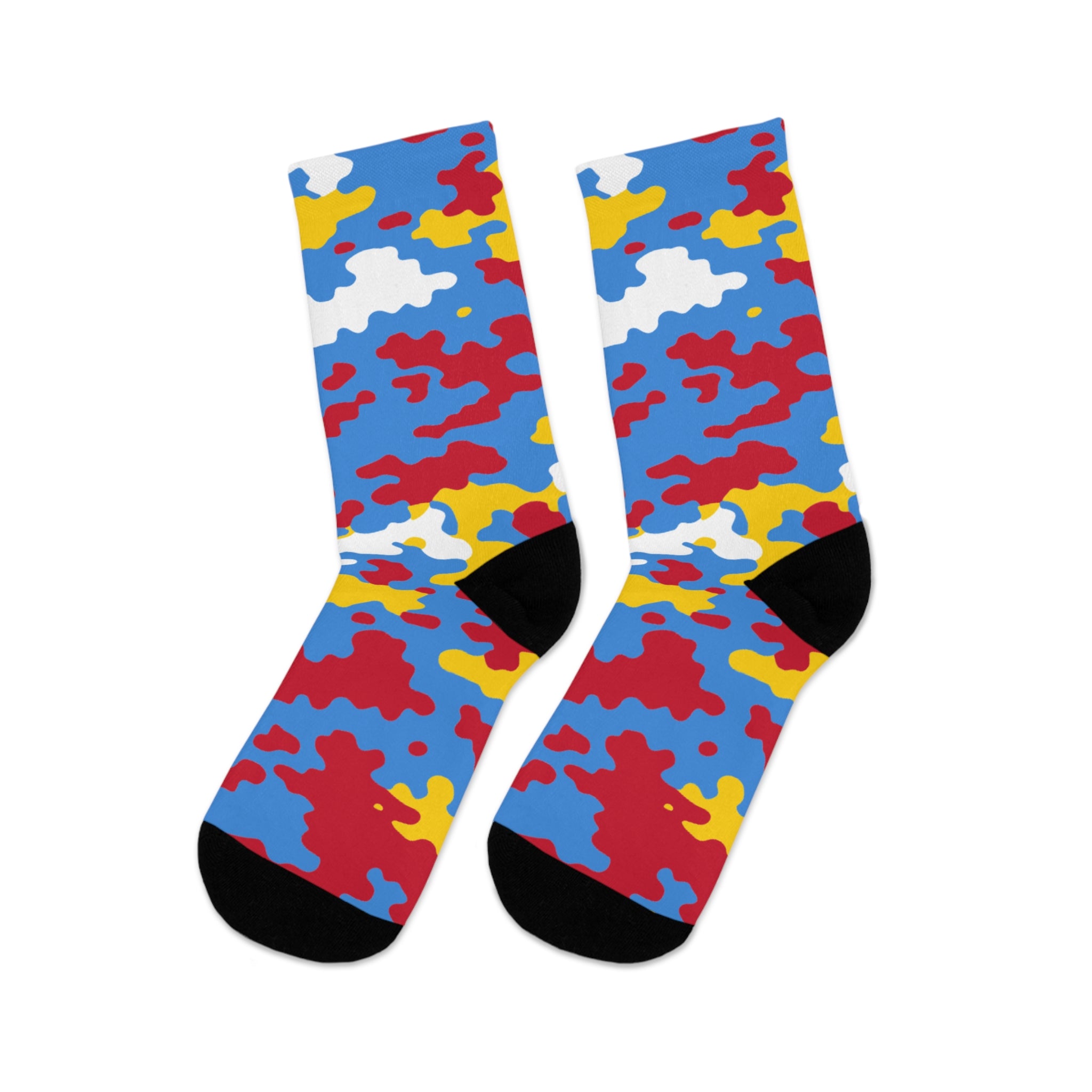 Aruba Flag CAMO Poly Socks-Fete Massive