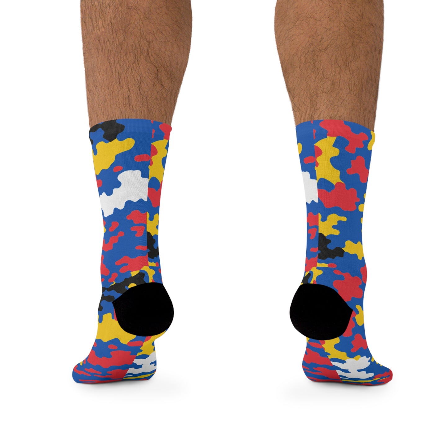 Antigua & Barbuda Islands Flag CAMO Poly Socks