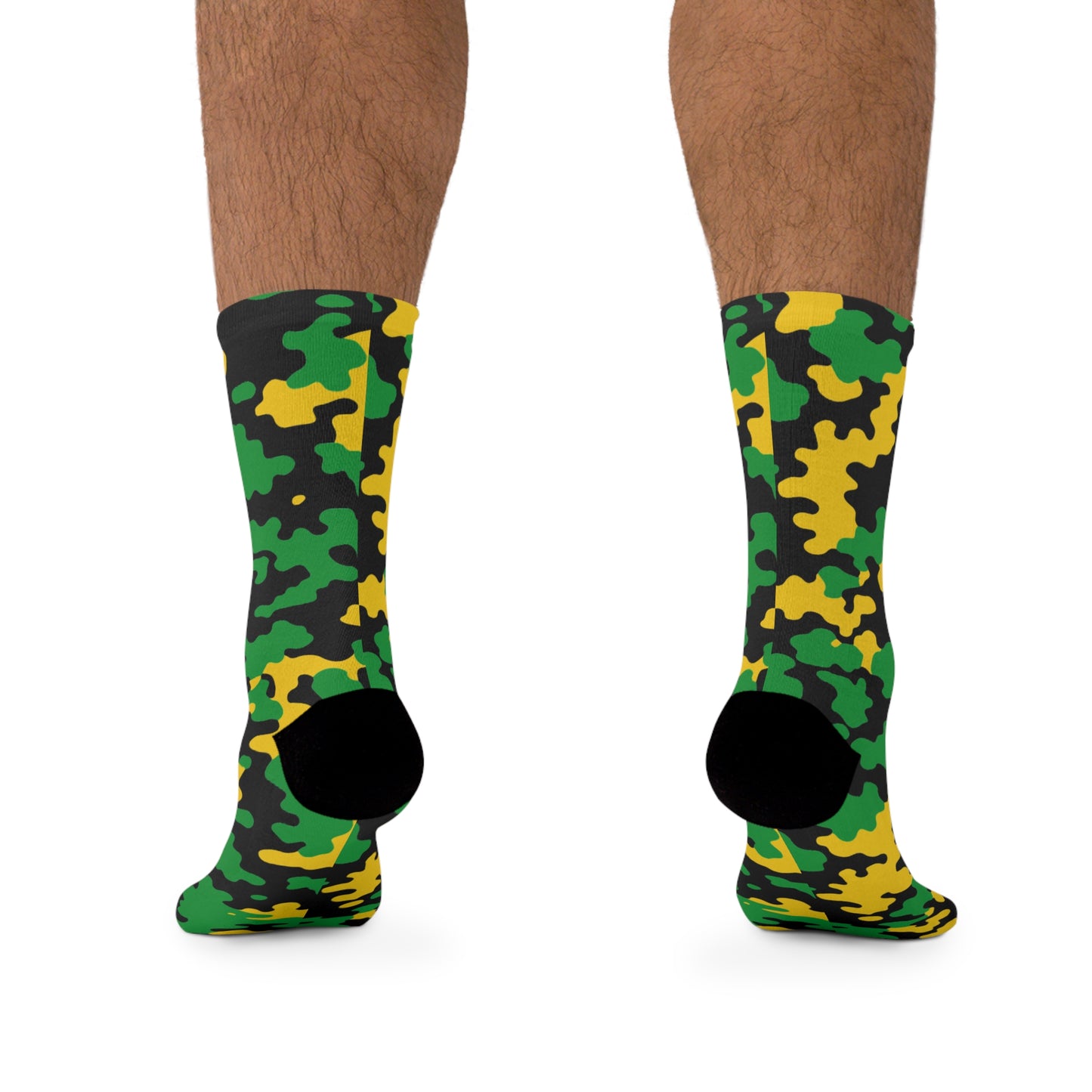 Jamaica Flag CAMO Poly Socks