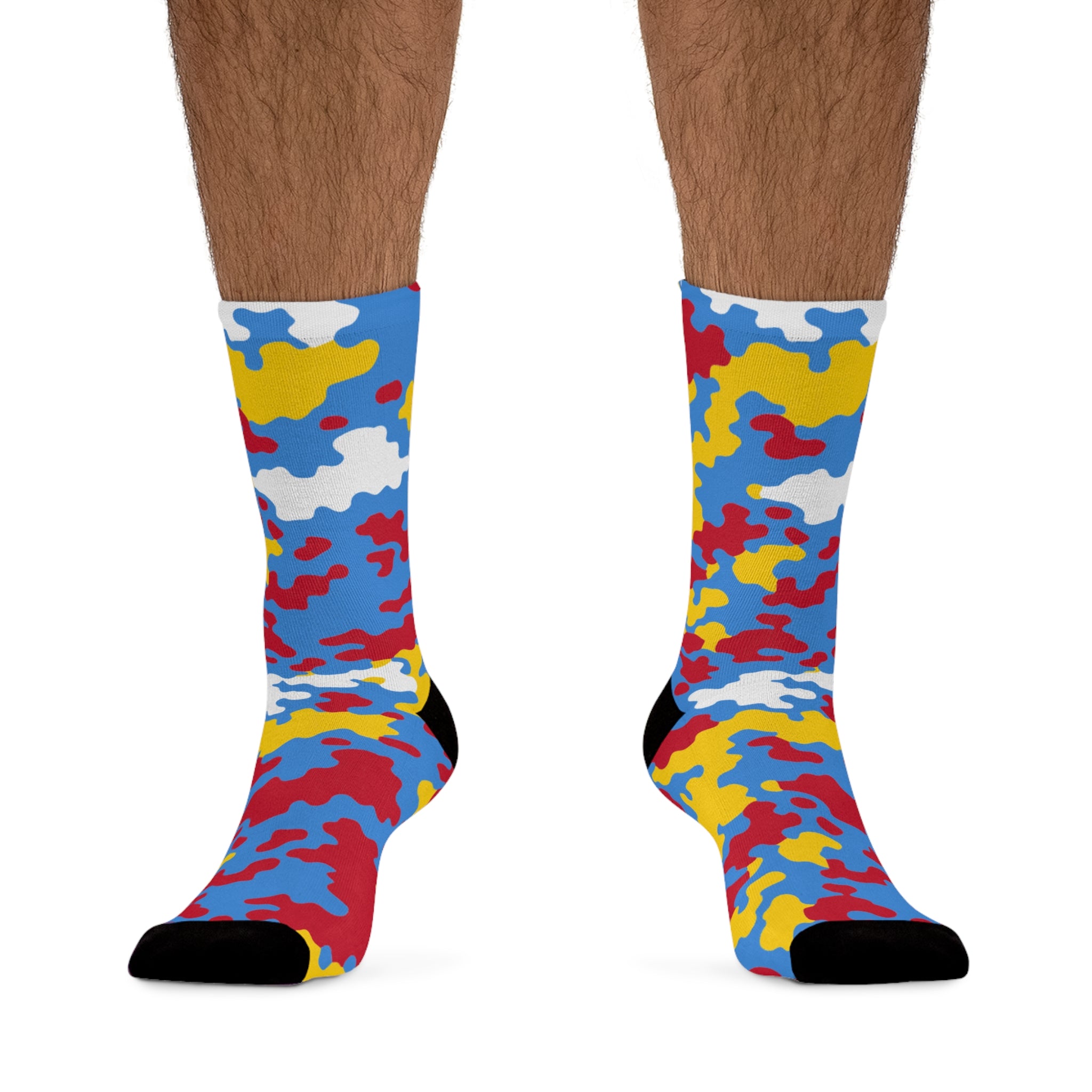 Aruba Flag CAMO Poly Socks-Fete Massive