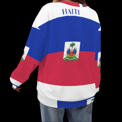 Haiti Flag Sweater