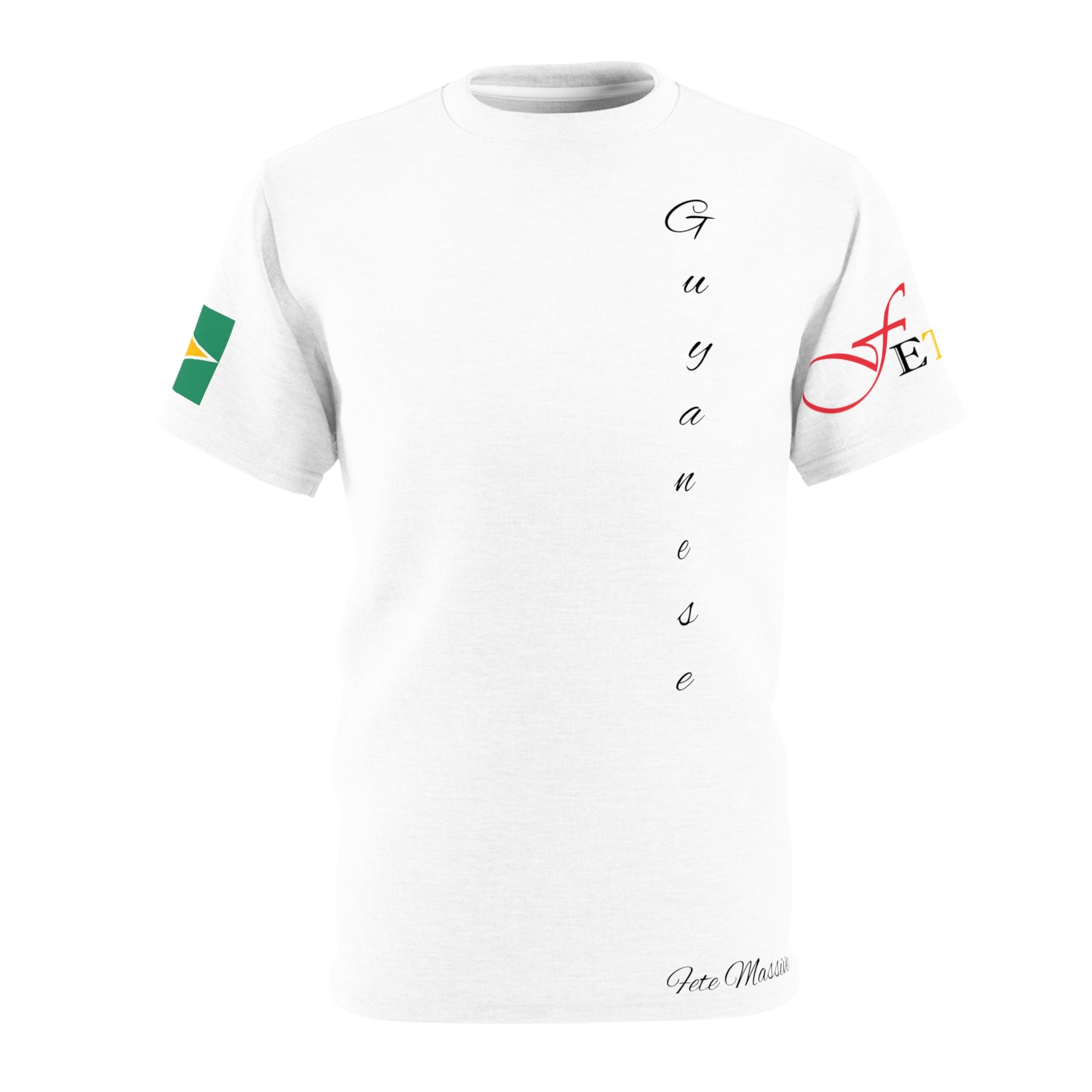 Feteran Unisex Tee with Guyana Flag-Fete Massive