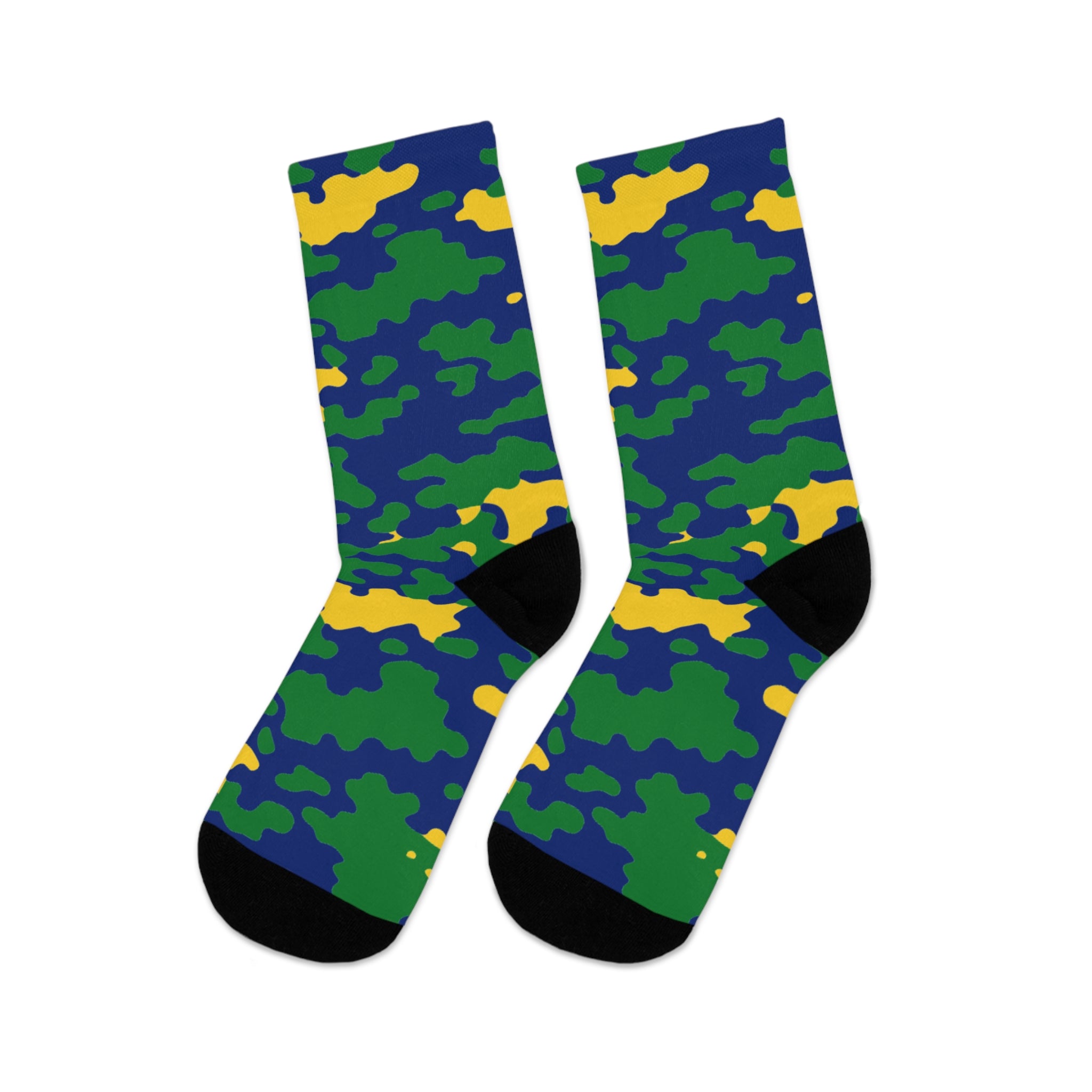 Saint Vincent Flag CAMO Poly Socks-Fete Massive