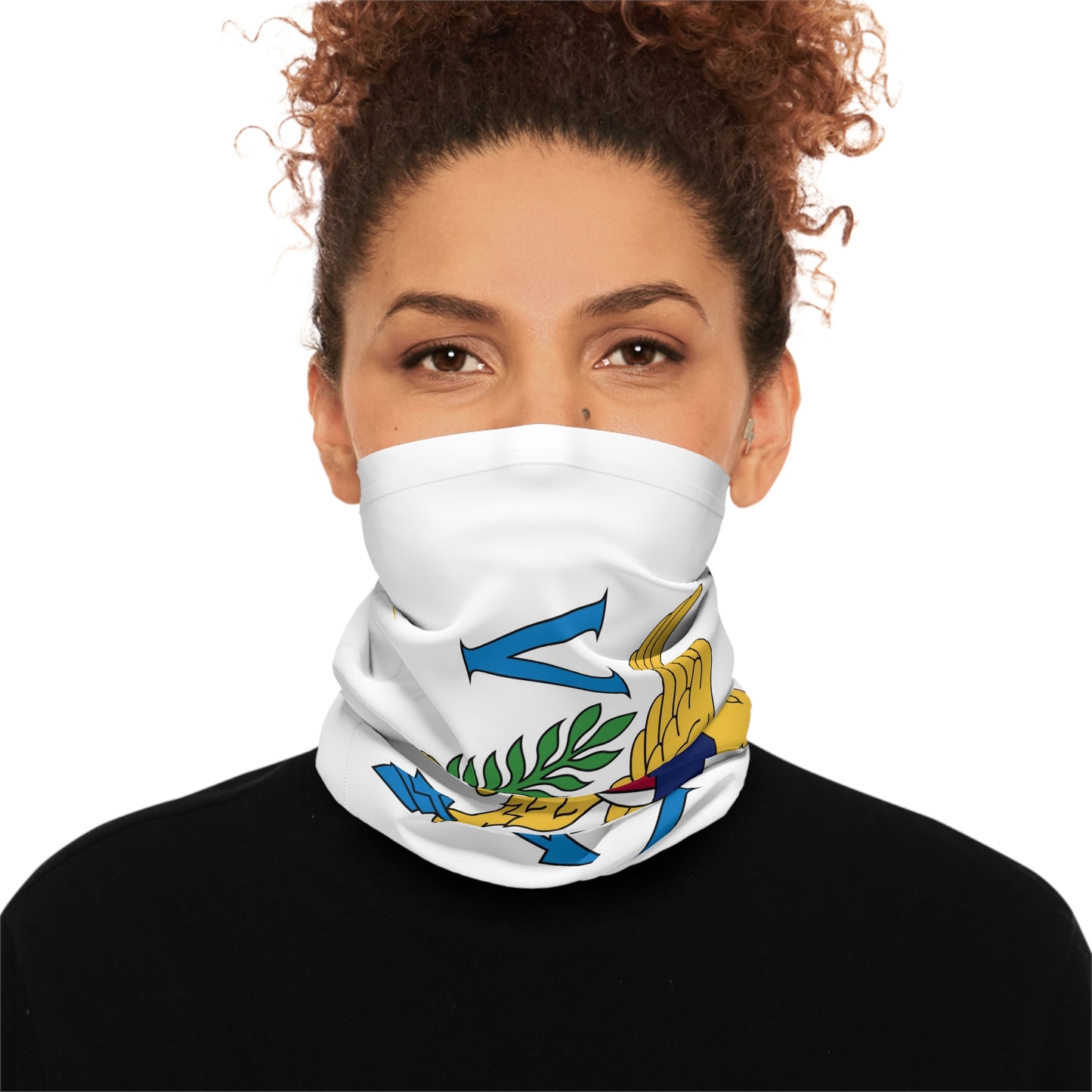 High Quality U.S. Virgin Islands Flag Lightweight Neck Gaiter