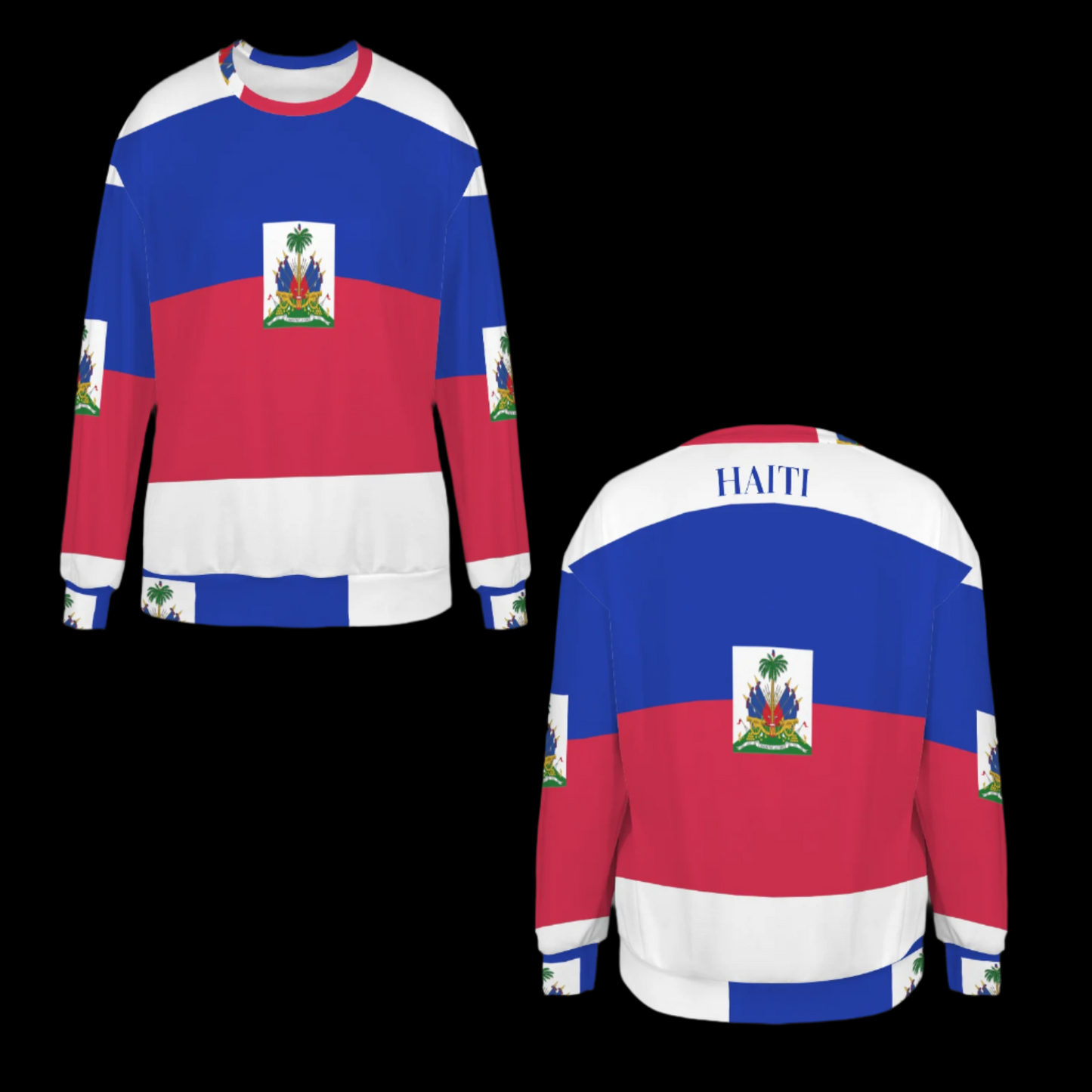 Haiti Flag Sweater