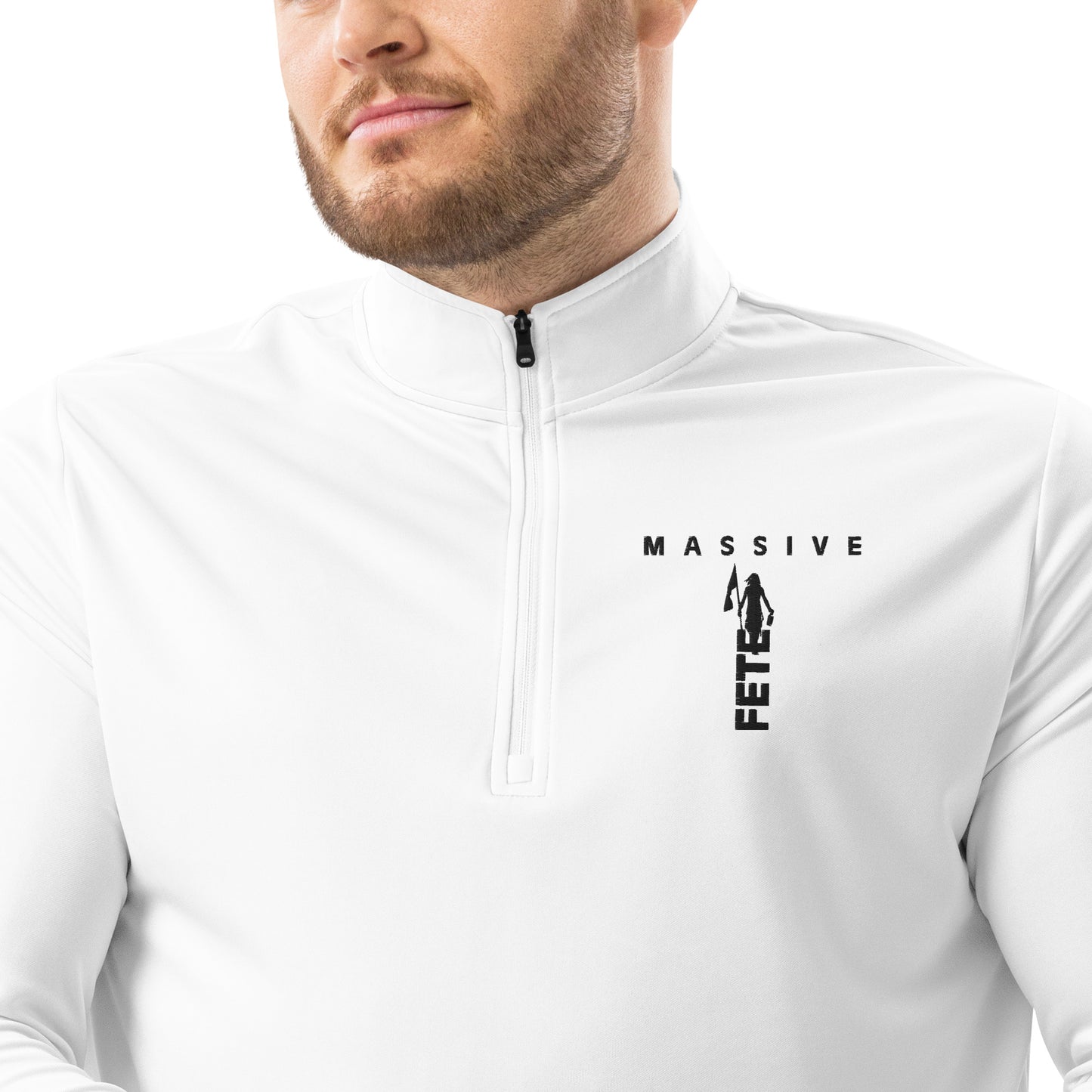 Partner with Addia Fete Massive Designer Quarter zip pullover-Fete Massive