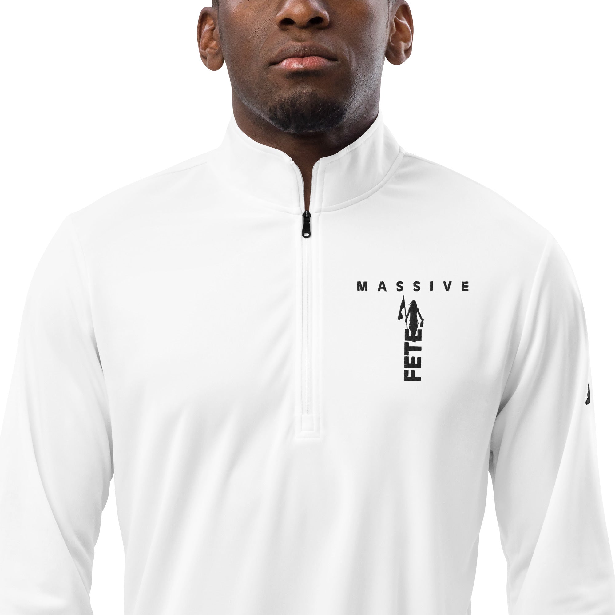 Partner with Addia Fete Massive Designer Quarter zip pullover-Fete Massive