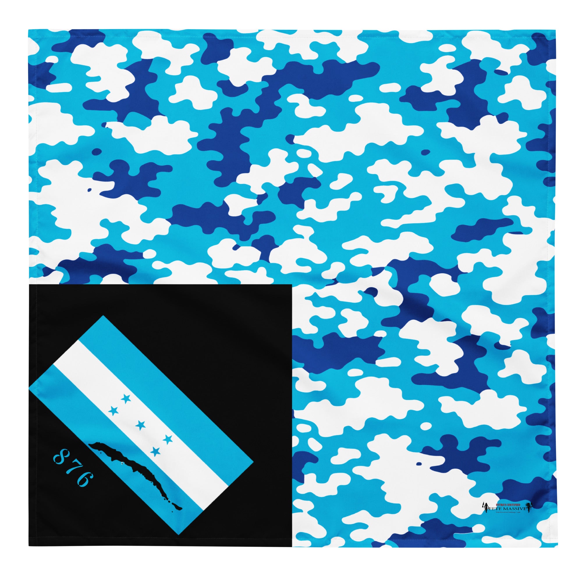 Roatan Island & Flag CAMO print bandana-Fete Massive