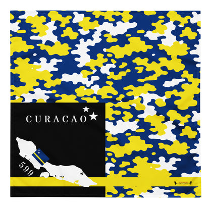 Curacao Island & Flag CAMO print bandana