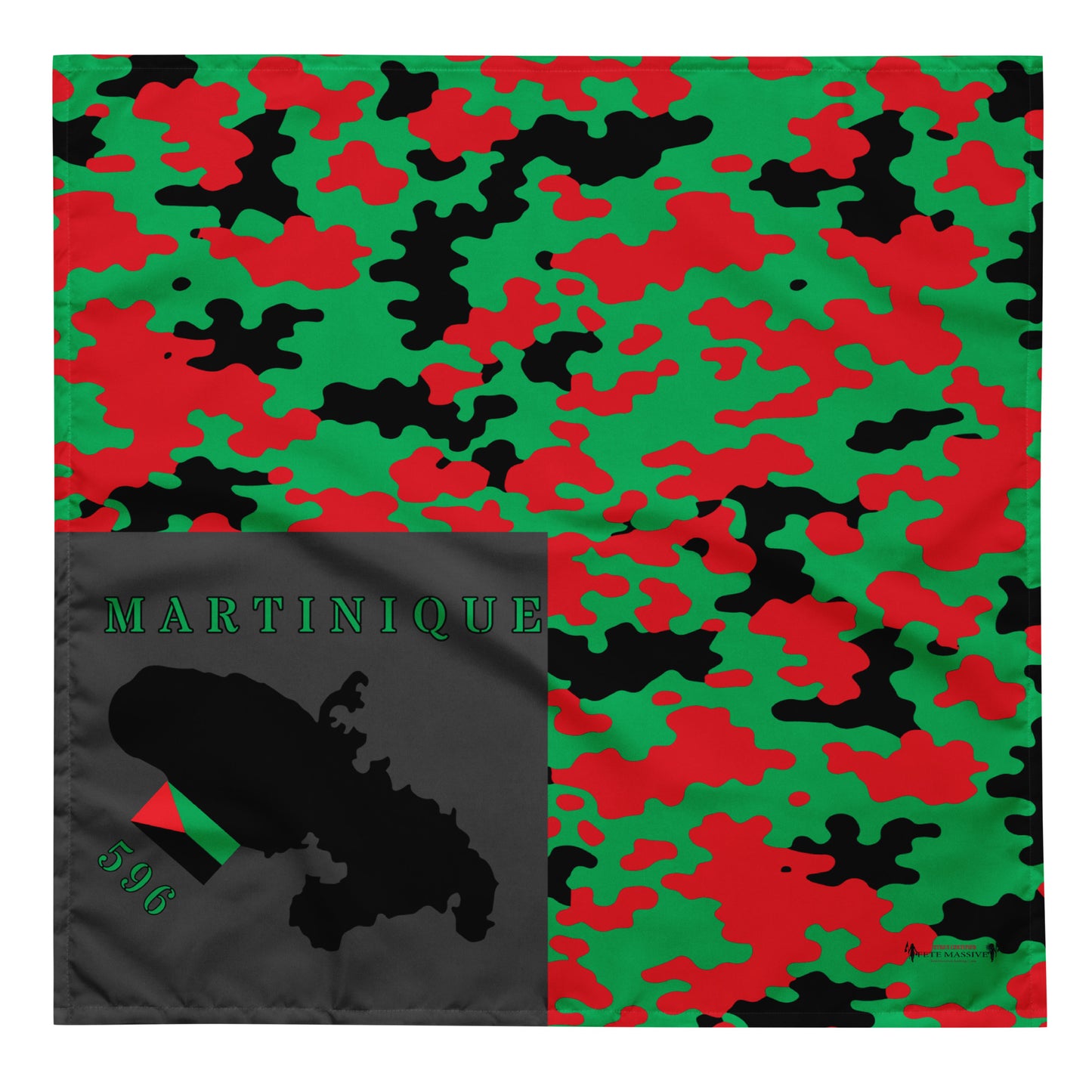 Martinique Island & Flag CAMO print bandana