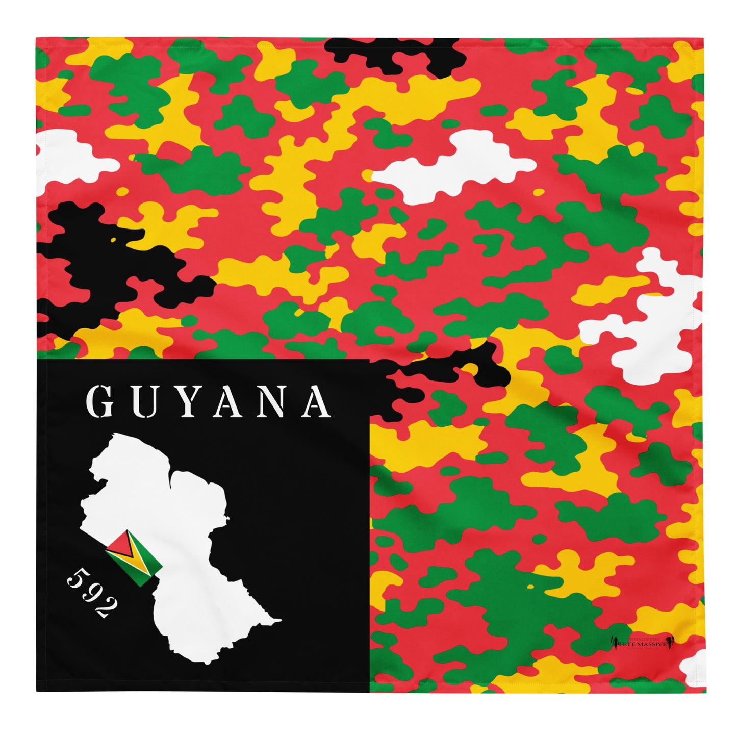 Guyana Island & Flag CAMO print bandana