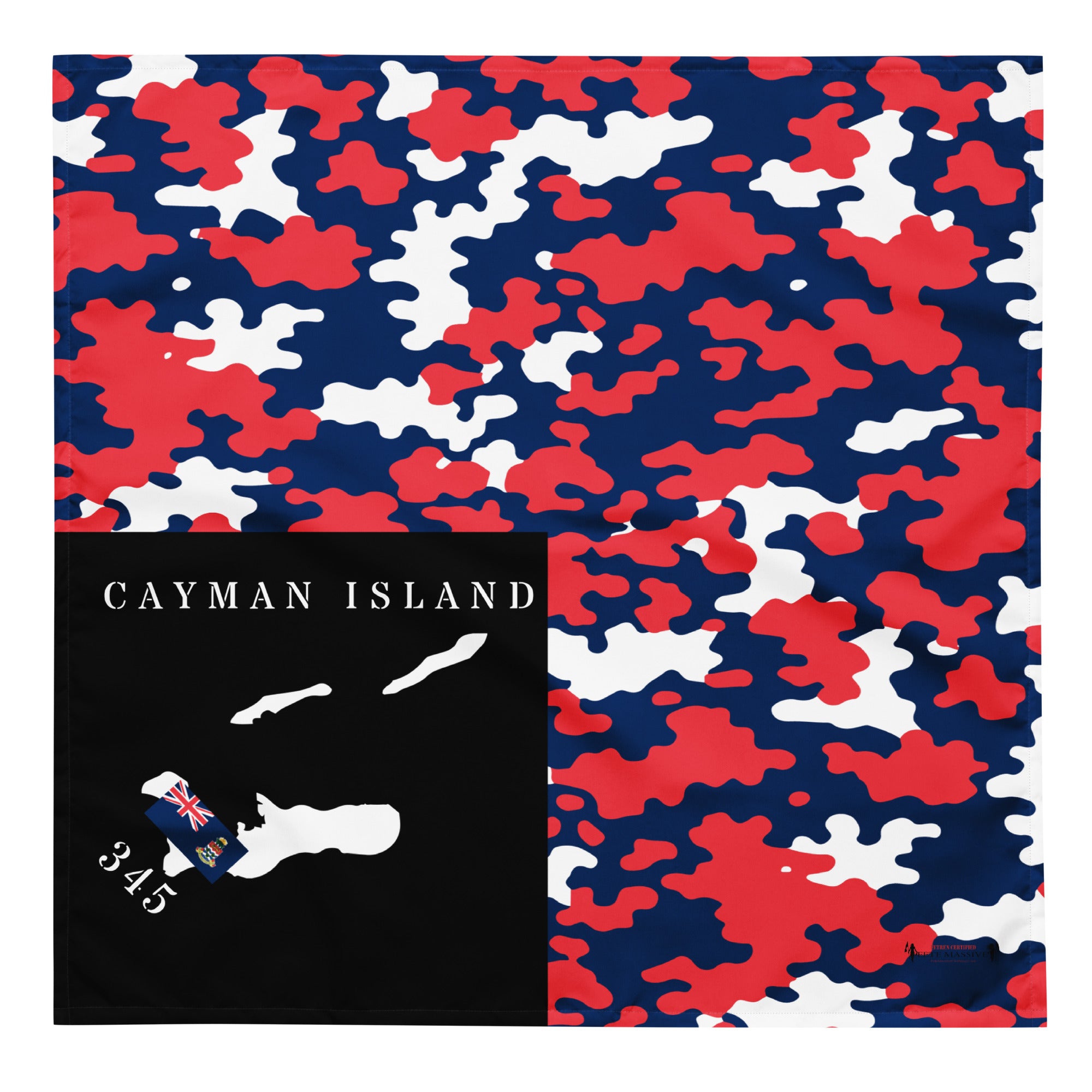 Cayman Island & Flag CAMO print bandana-Fete Massive