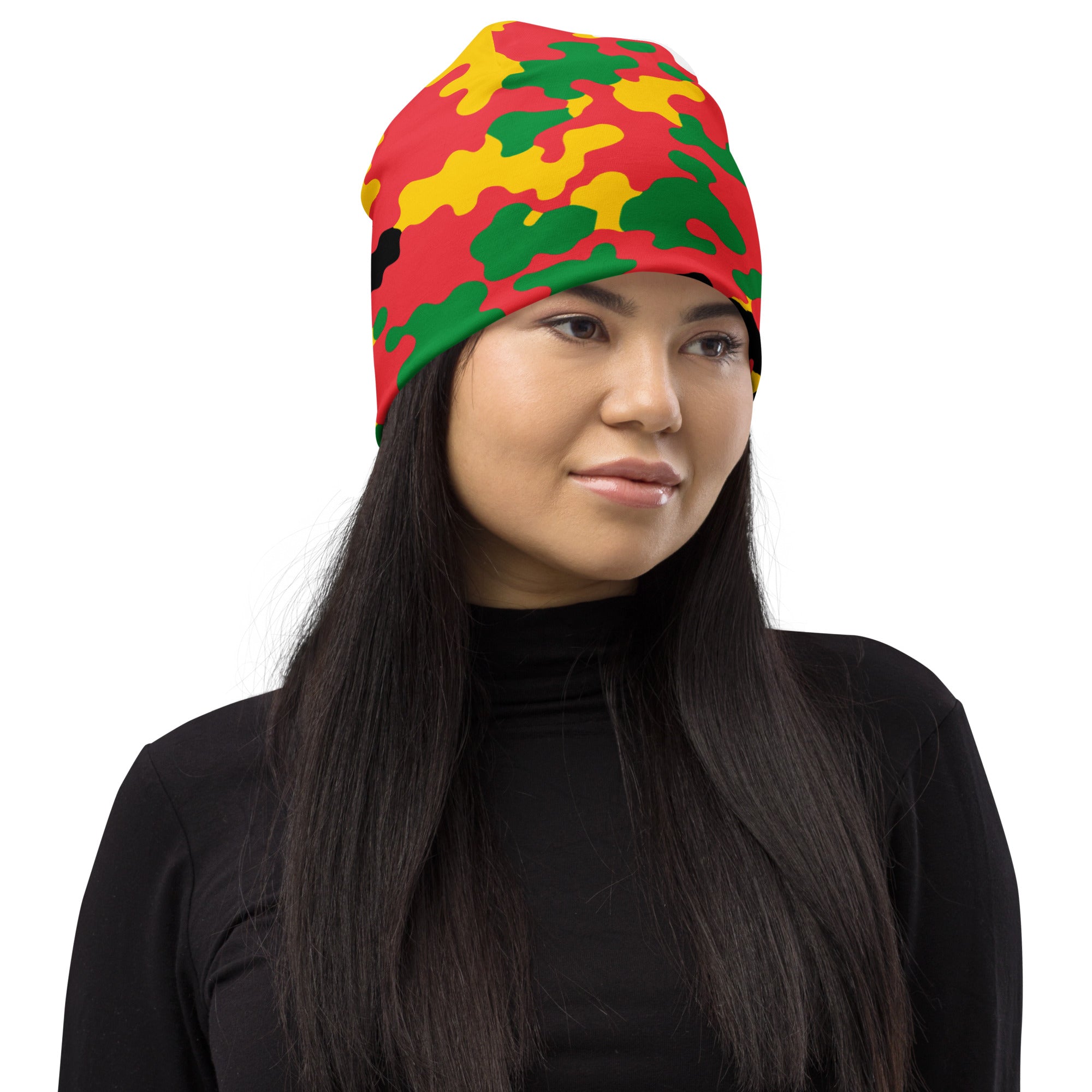 Guyana Island CAMO Print Beanie-Fete Massive