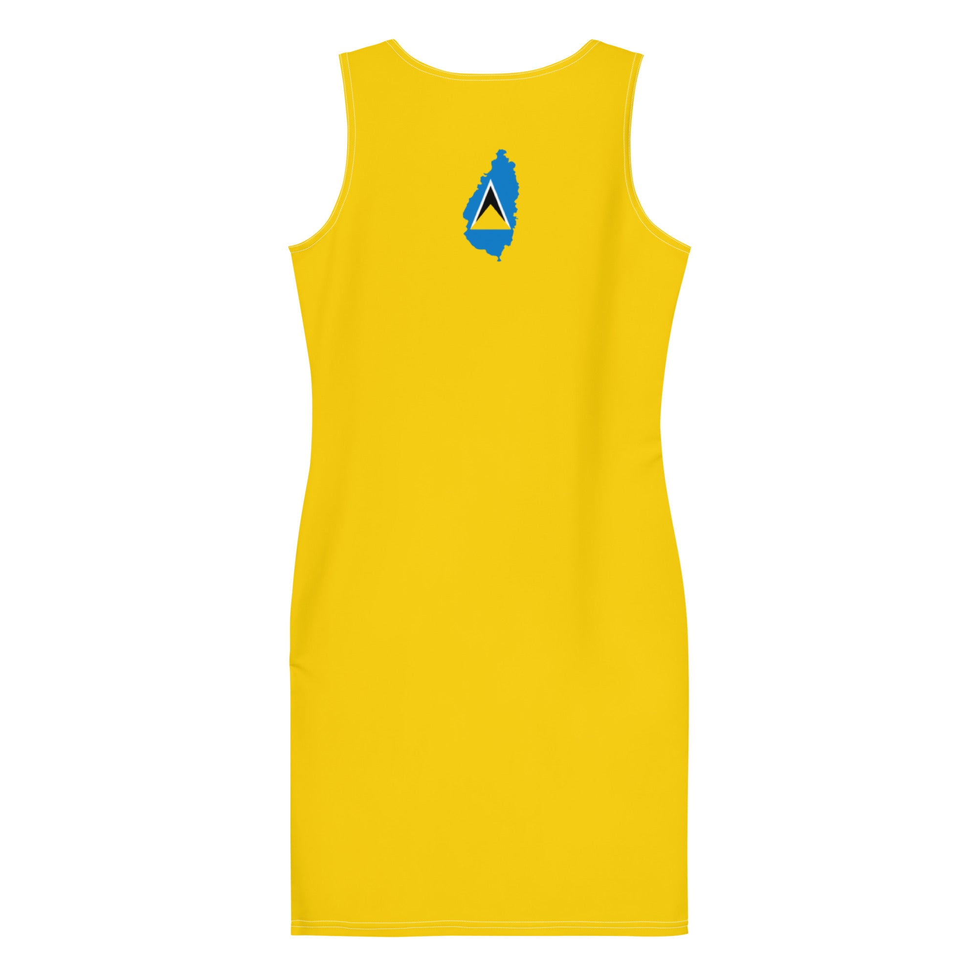 St. Lucia Bodycon dress (Yellow)-Fete Massive