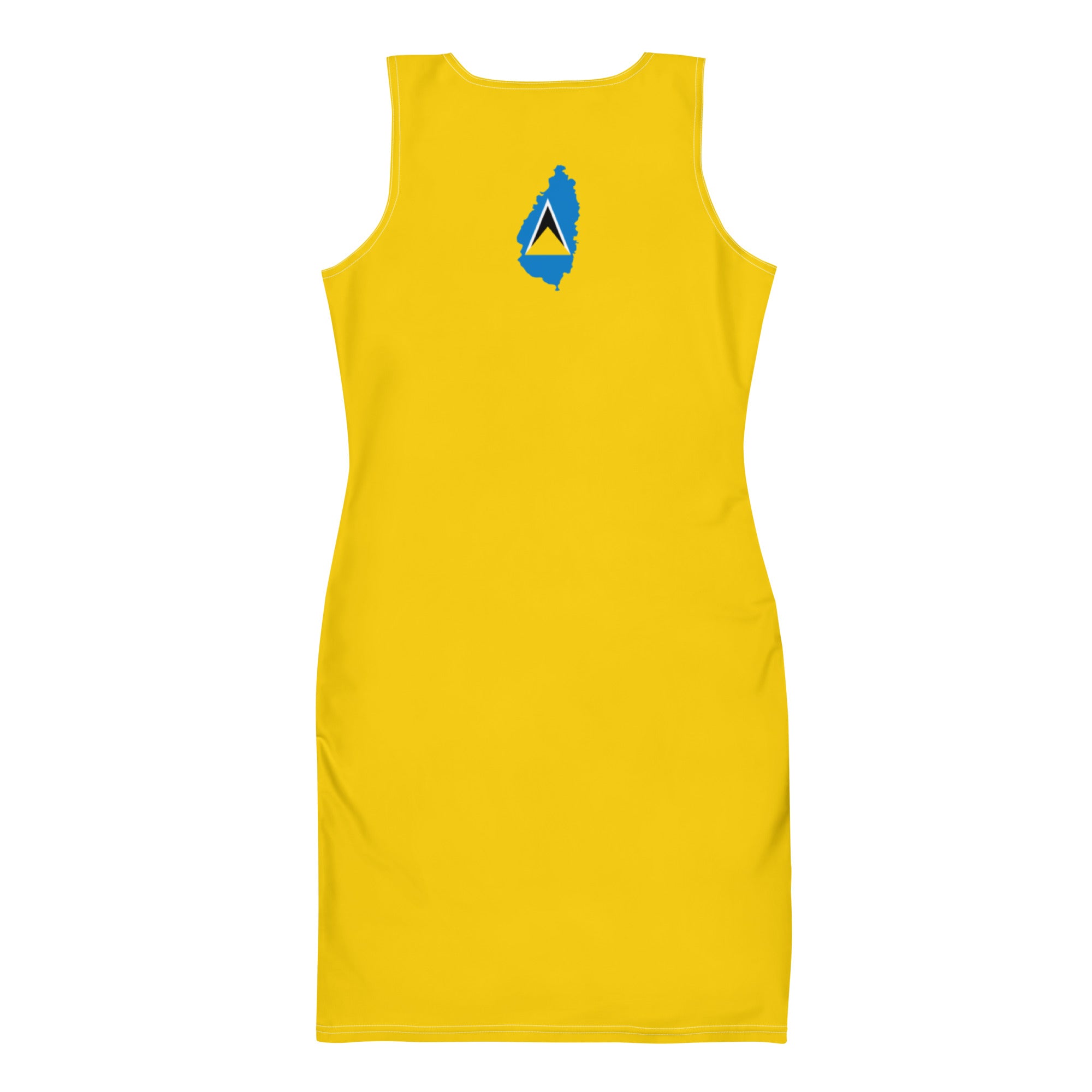 St. Lucia Bodycon dress (Yellow)-Fete Massive