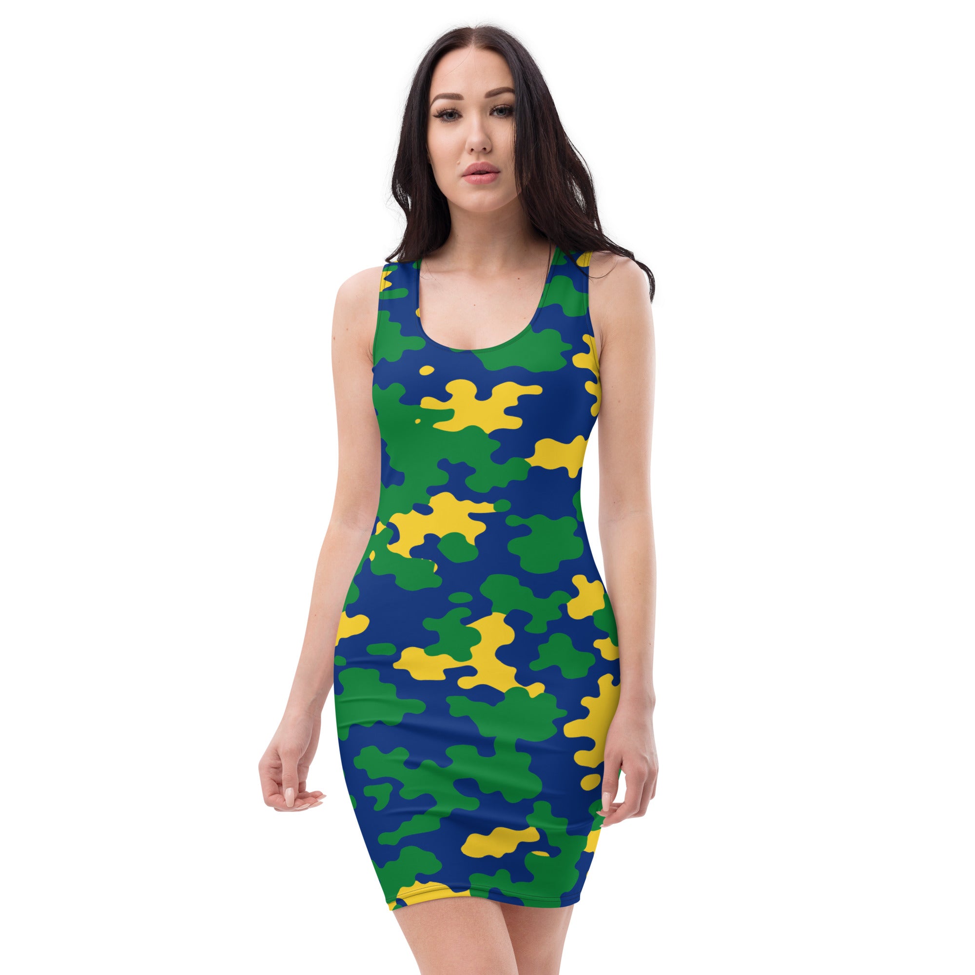 St. Vincent CAMO Bodycon dress-Fete Massive