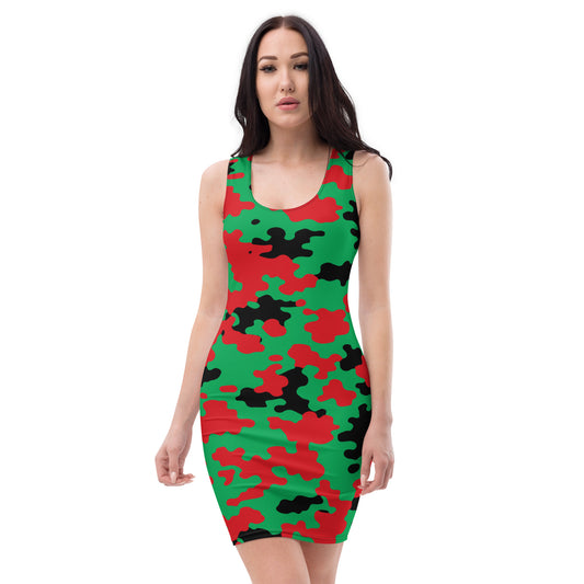 Martinique CAMO Bodycon dress-Fete Massive