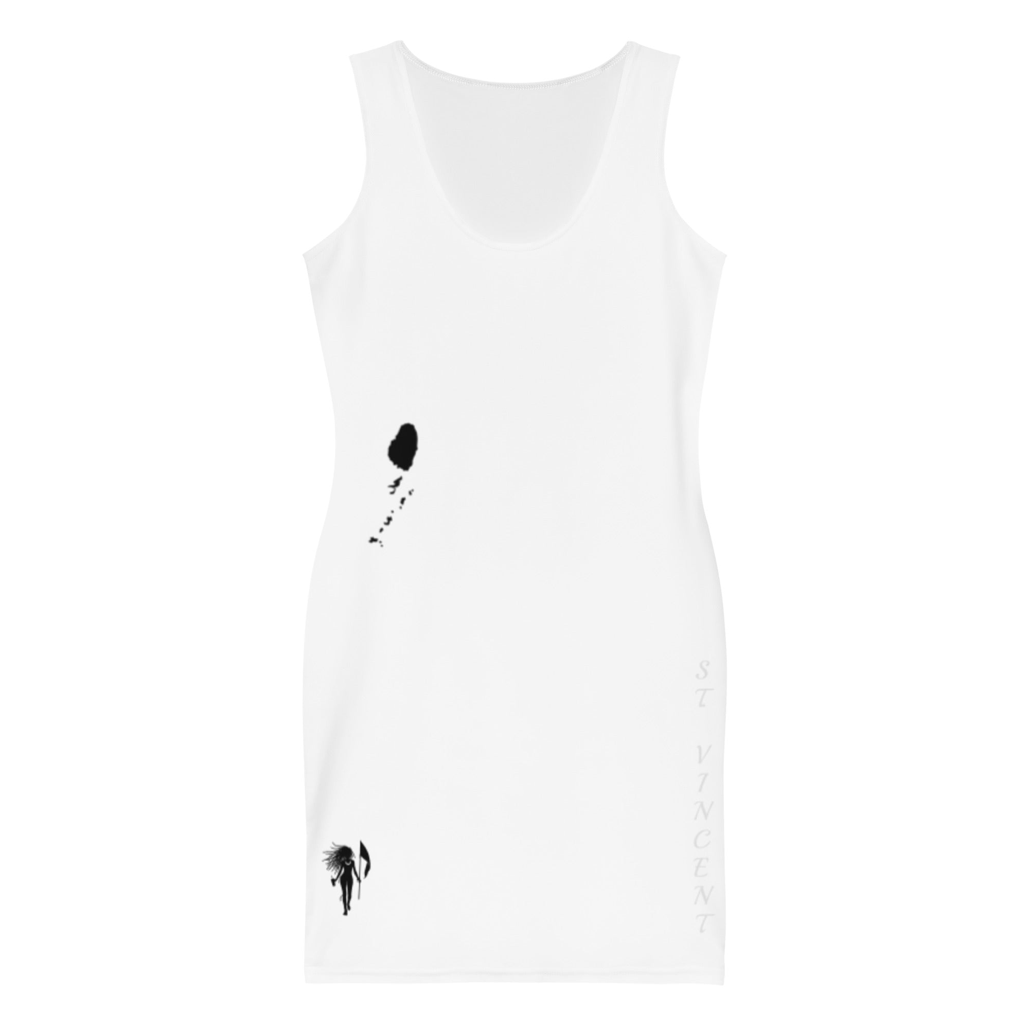 St. Vincent Bodycon dress (white)-Fete Massive