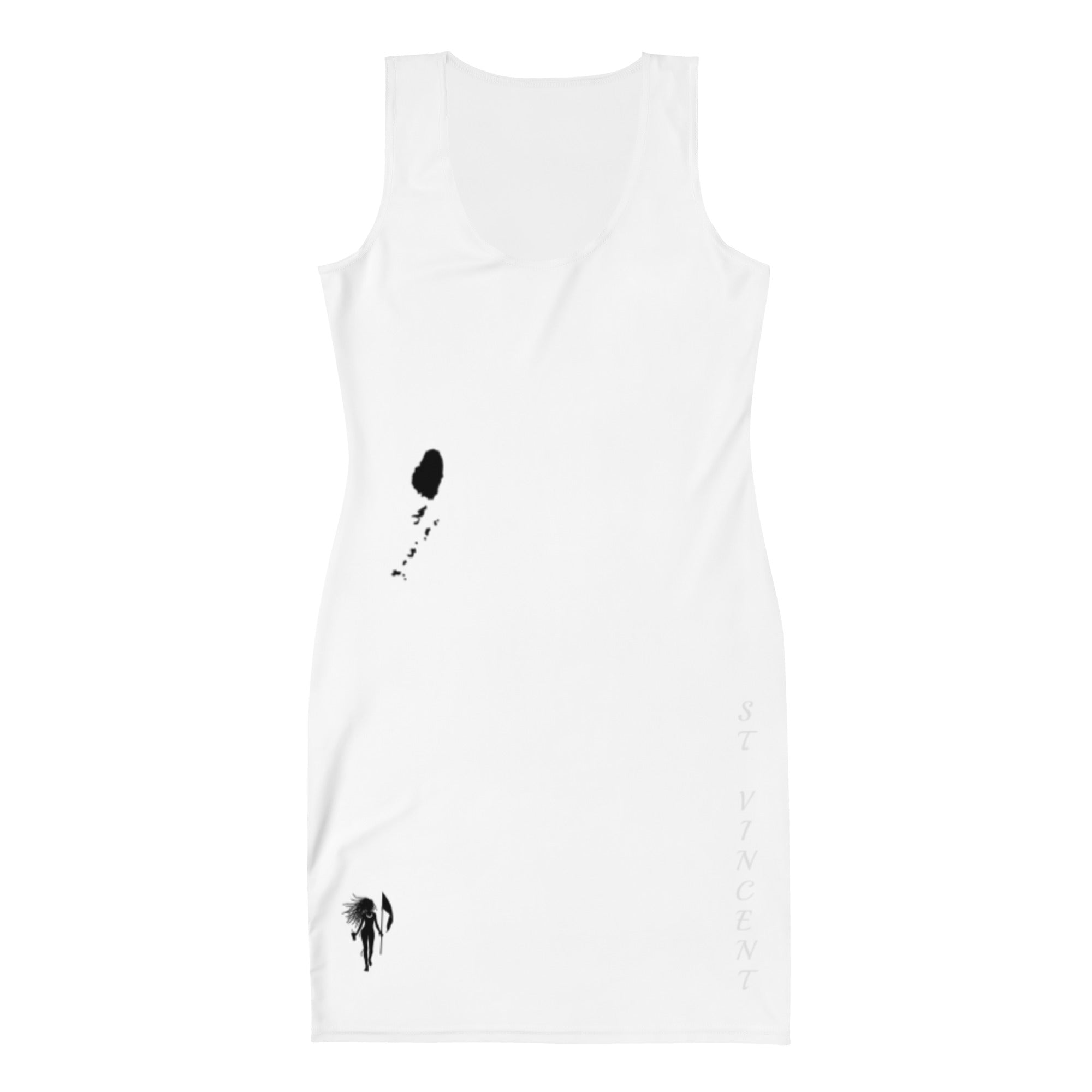 St. Vincent Bodycon dress (white)-Fete Massive