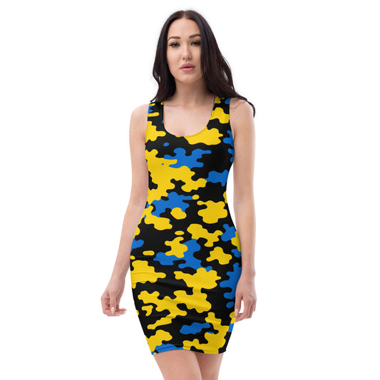 St. Lucia CAMO dress-Fete Massive