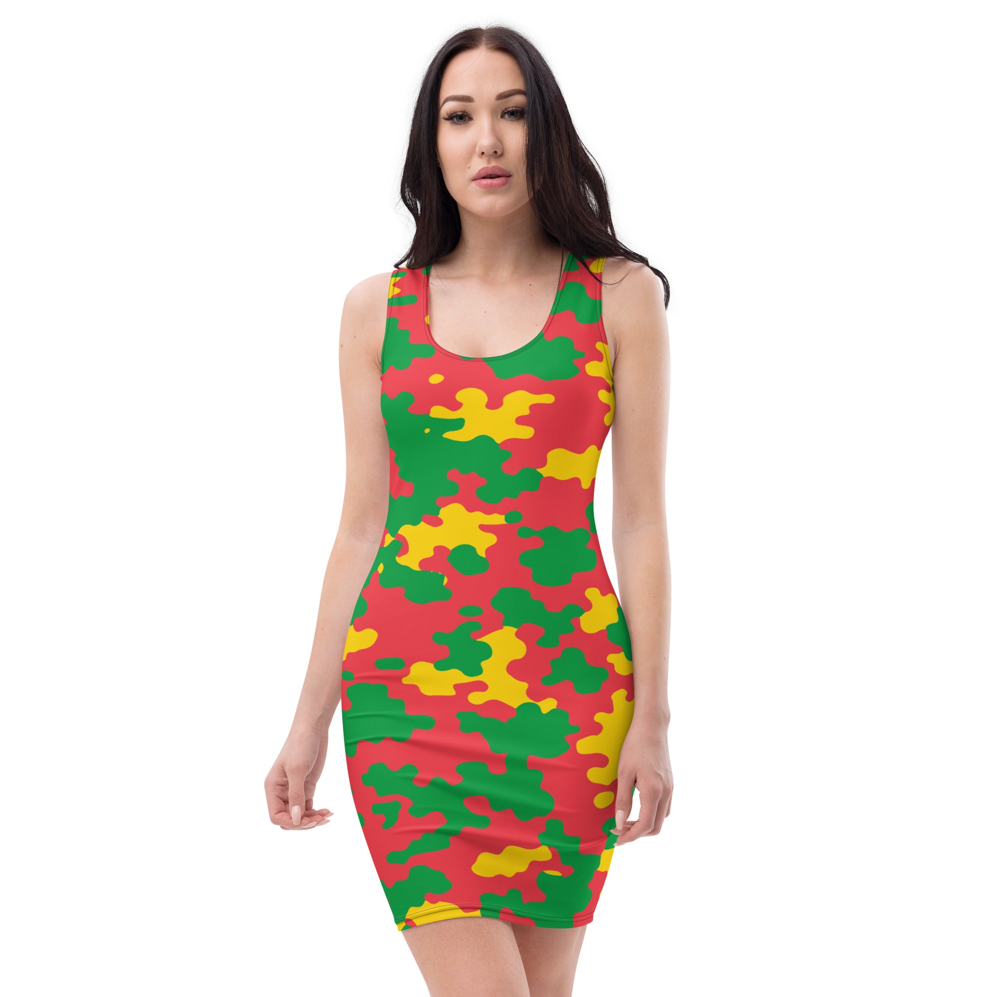 Grenada CAMO Bodycon dress-Fete Massive