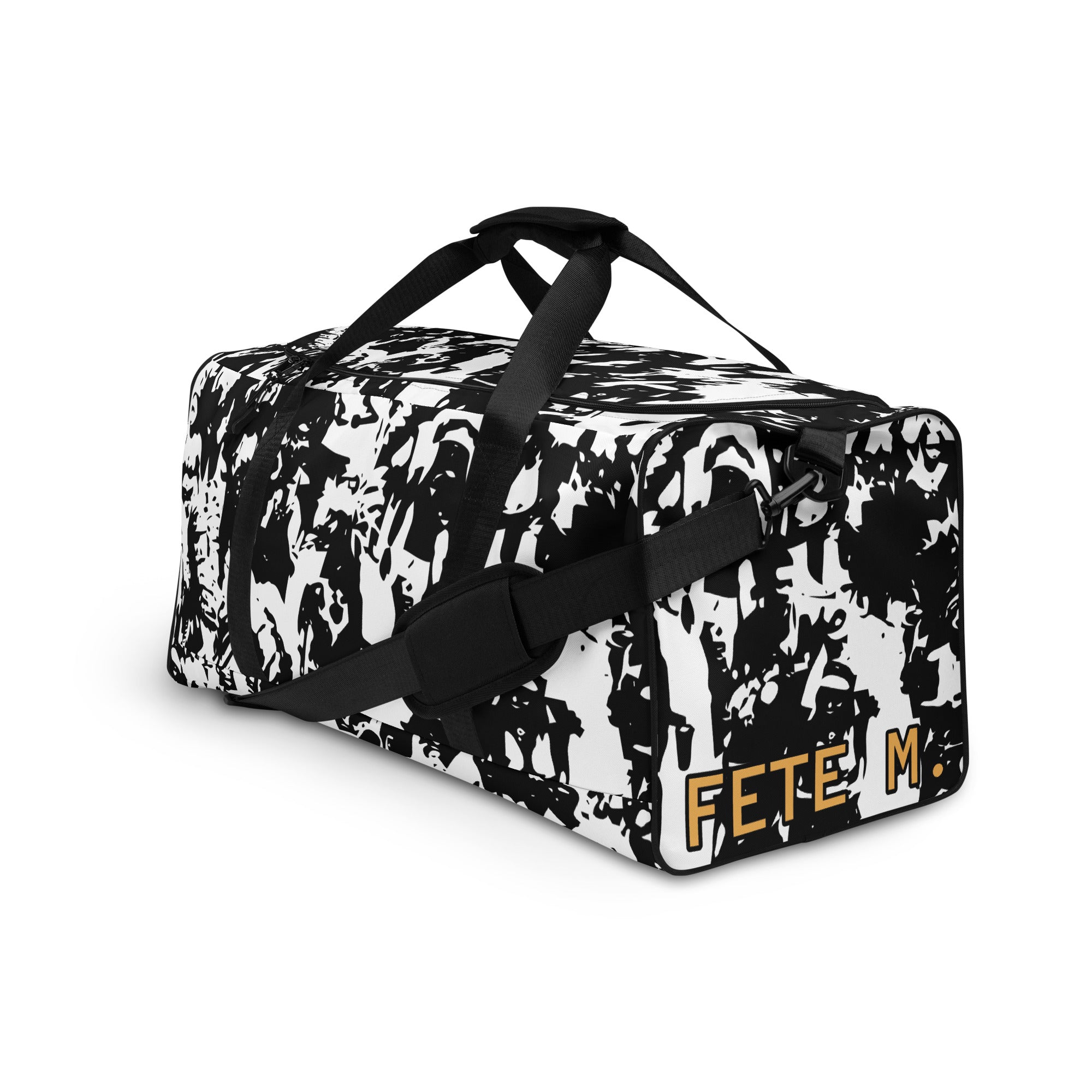 Black & White Fete Duffle (Bag)-Fete Massive