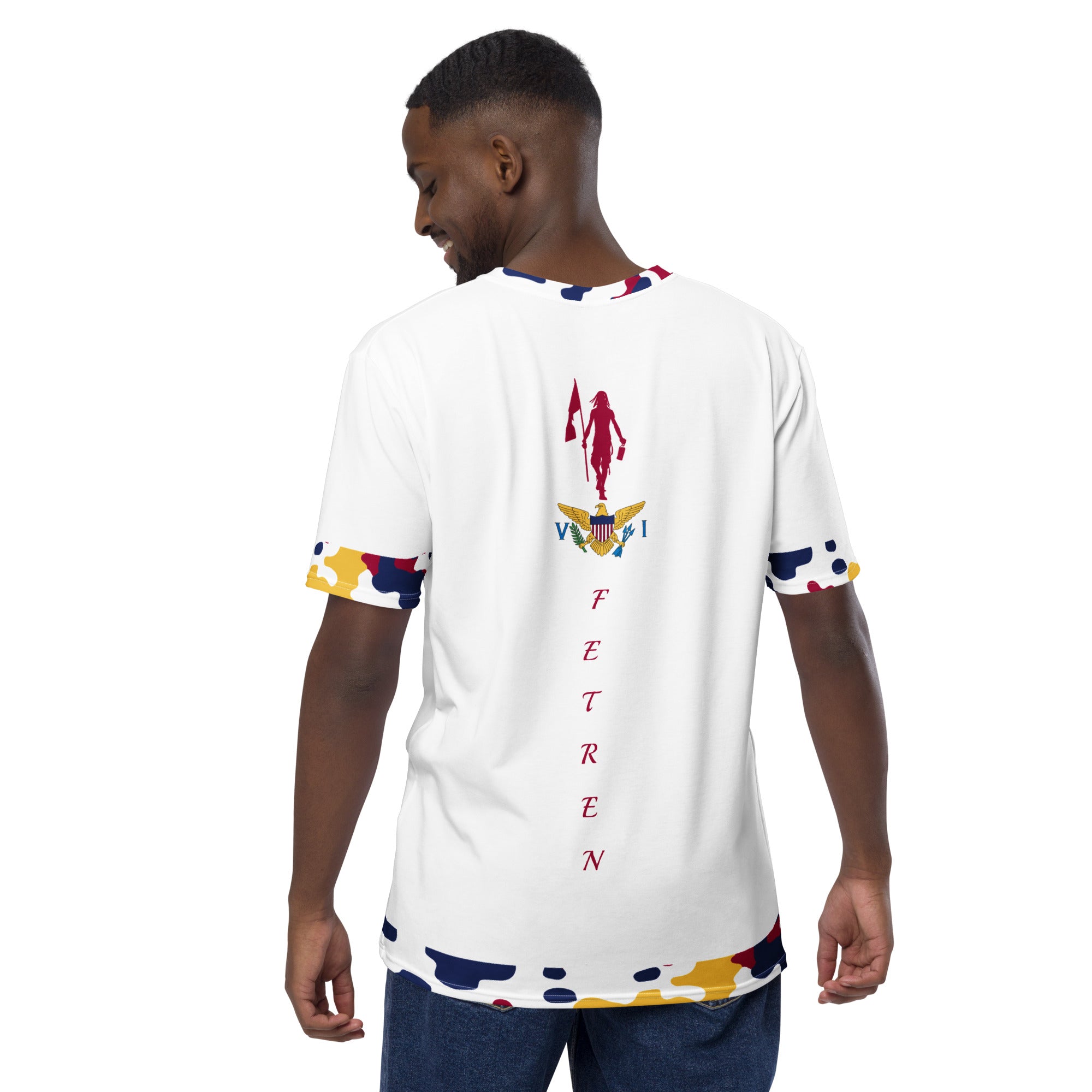 Virgin Islands Fetren CAMO tee (White)-Fete Massive