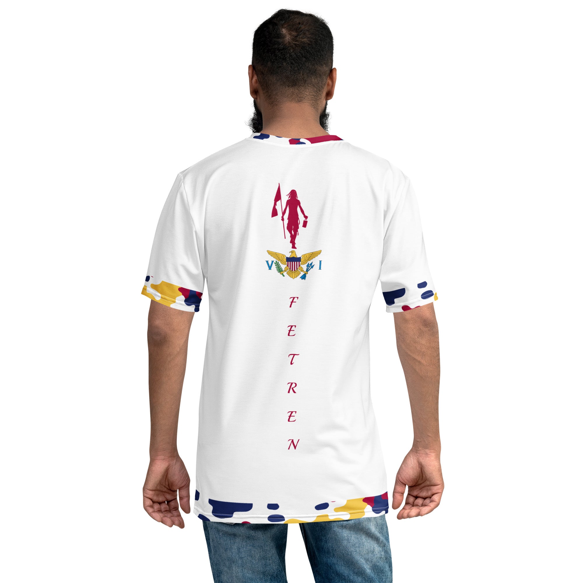 Virgin Islands Fetren CAMO tee (White)-Fete Massive