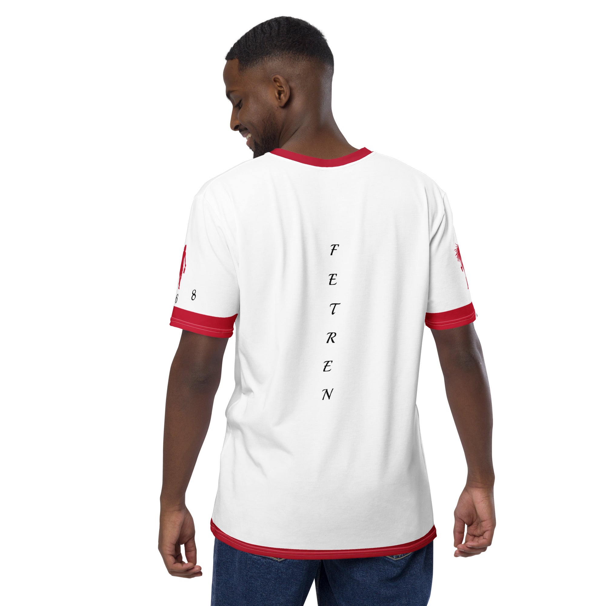 Trinidad Fetren Men's t-shirt (Flag Sleeves)-Fete Massive