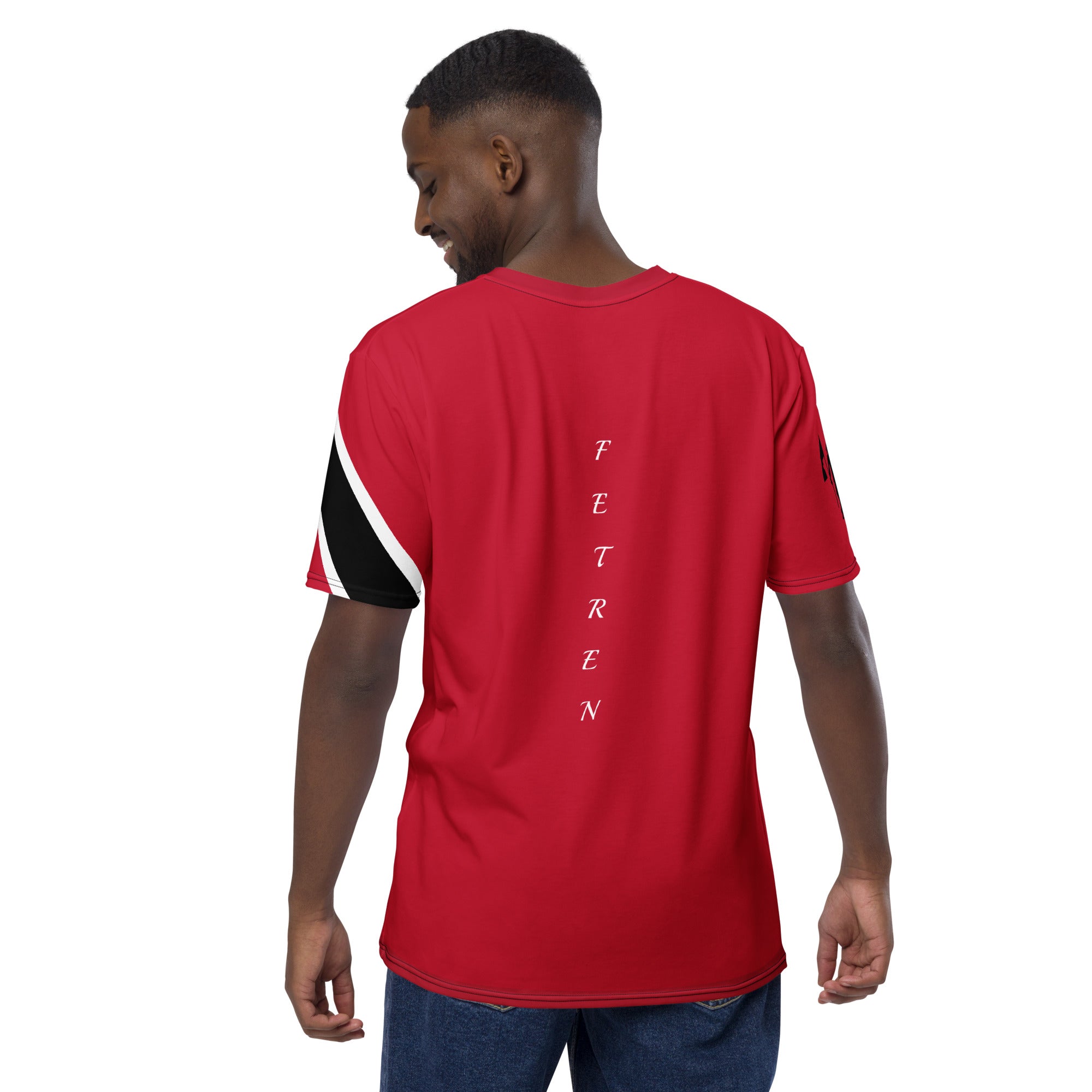 Trinidad Fetren Men's t-shirt (red)-Fete Massive