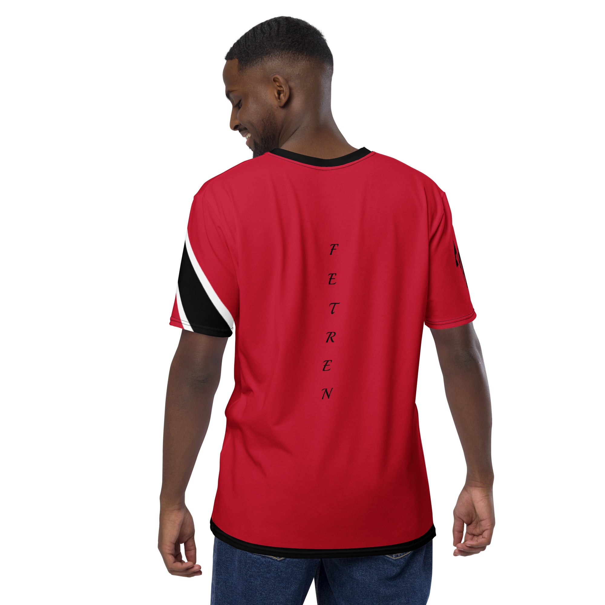 Trinidad Fetren Men's t-shirt (Red without trini word)-Fete Massive