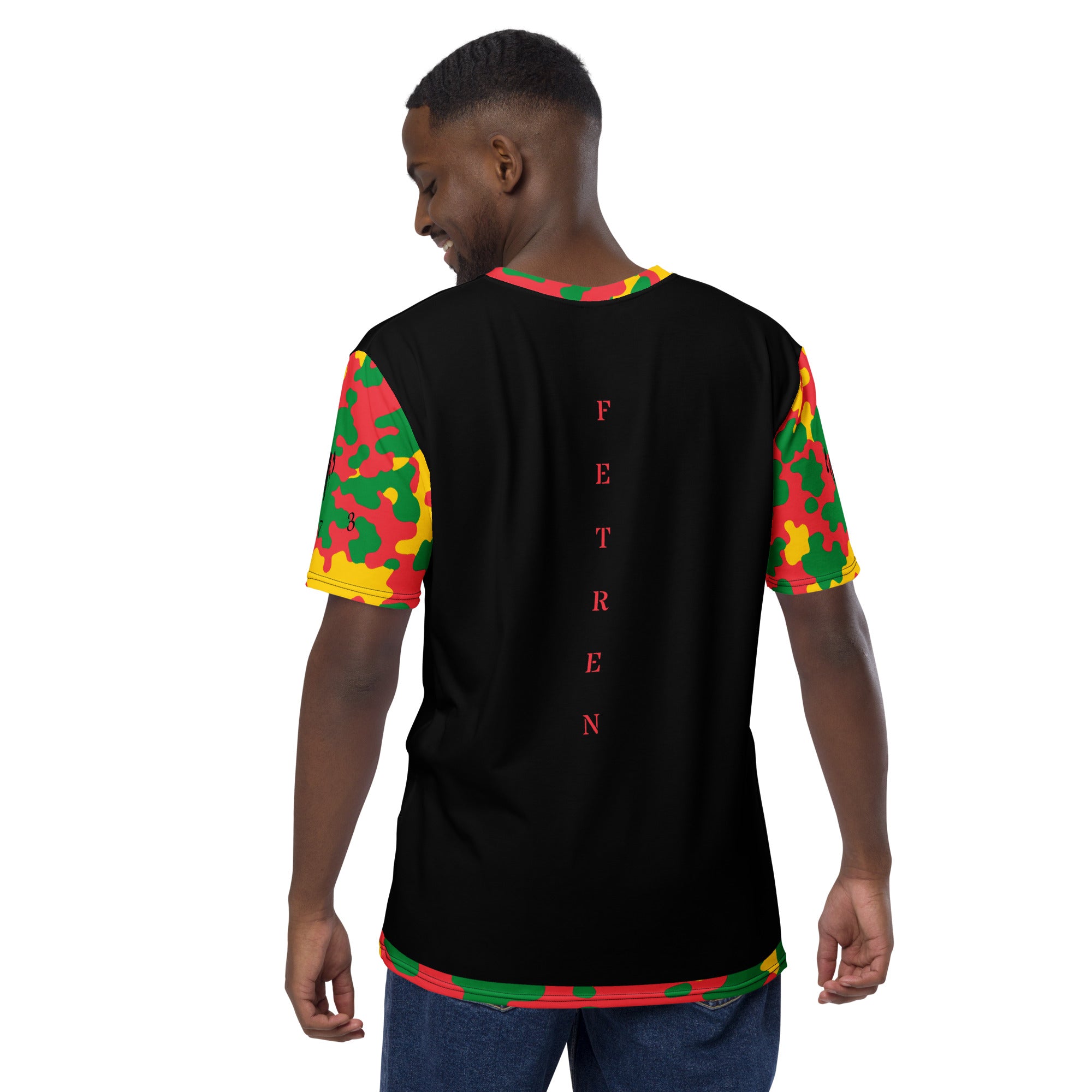 Grenada Fetren CAMO (Full Sleeve) Men's t-shirt (Black)-Fete Massive