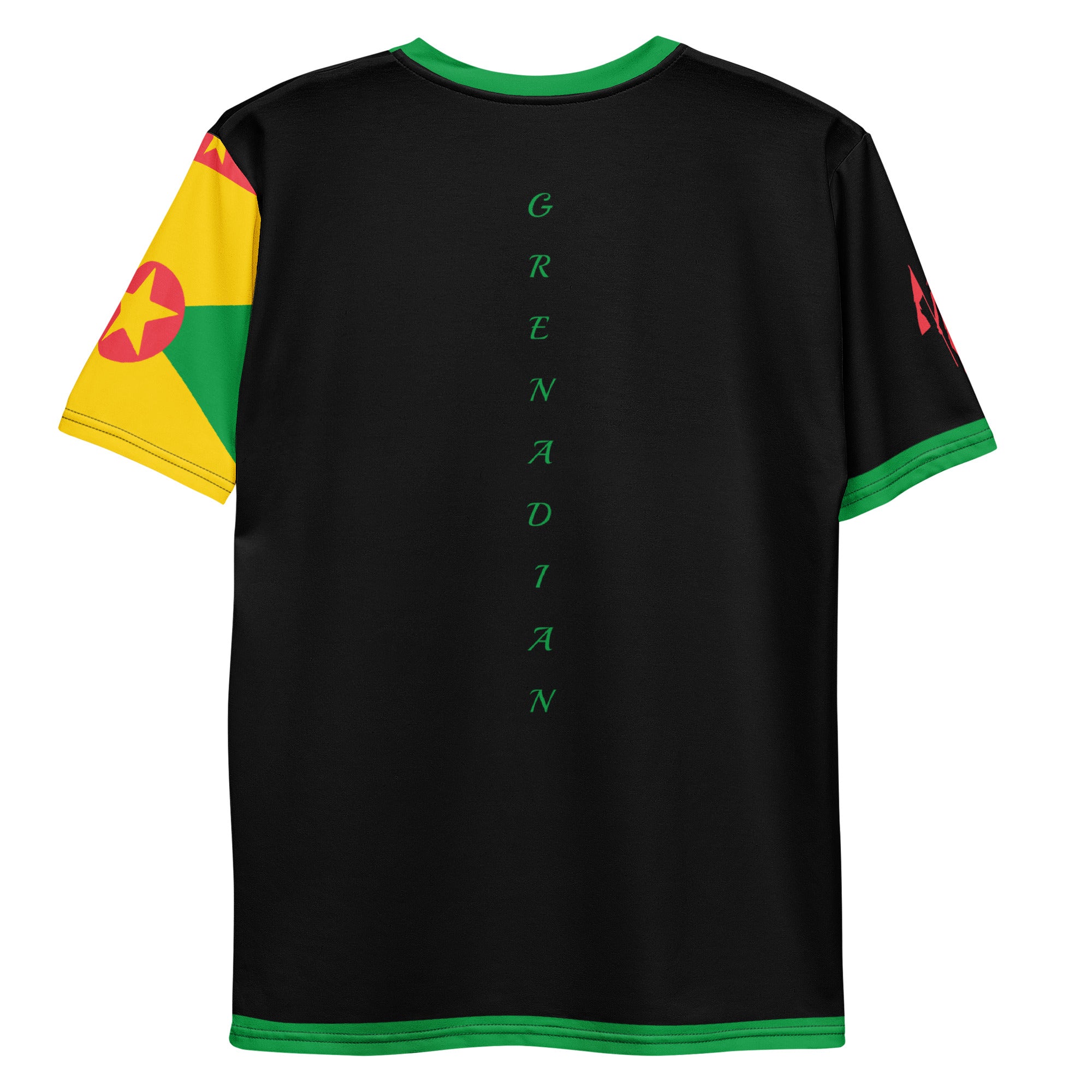 Grenada Flag Sleeve Men's t-shirt-Fete Massive