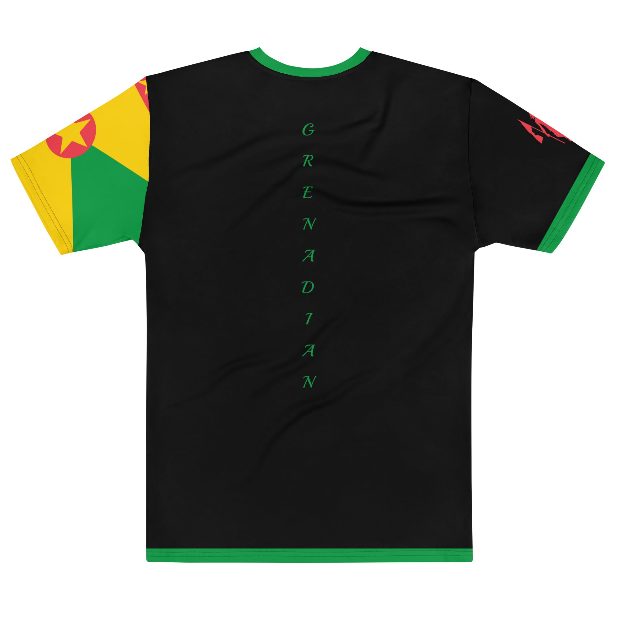 Grenada Flag Sleeve Men's t-shirt-Fete Massive