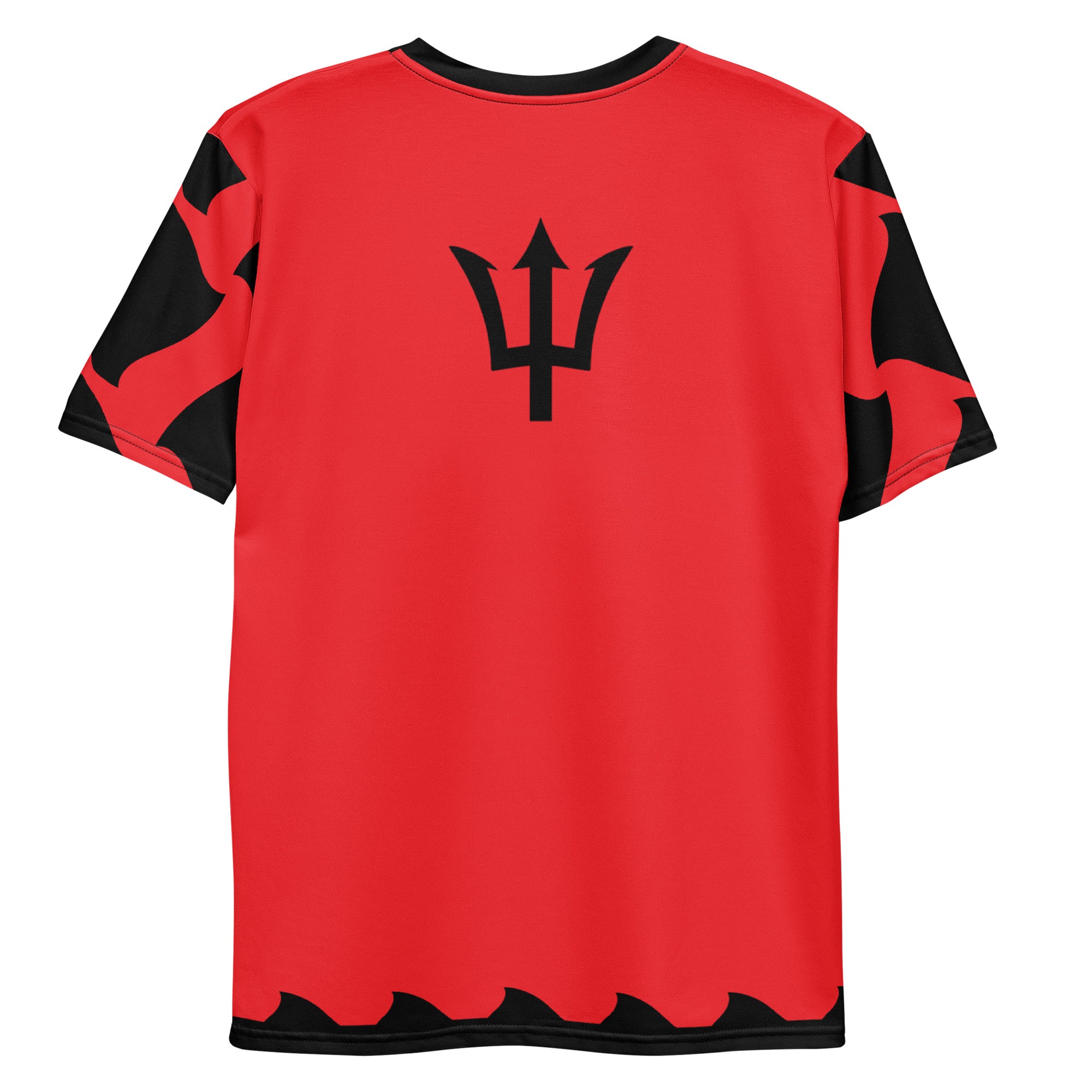 Barbados Men's t-shirt (Off script Red)-Fete Massive