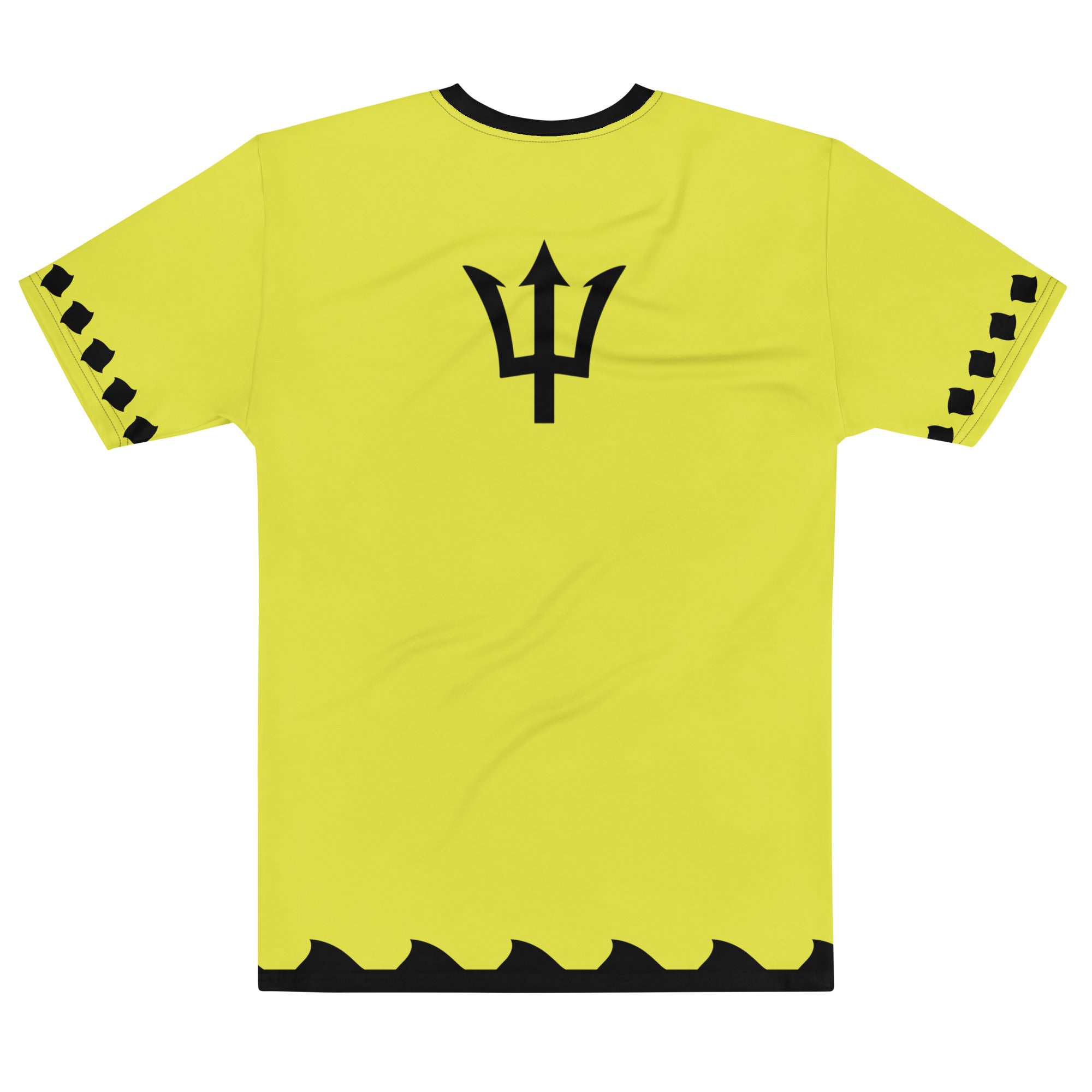 Barbados Men's t-shirt (Off script Yellow Green)-Fete Massive