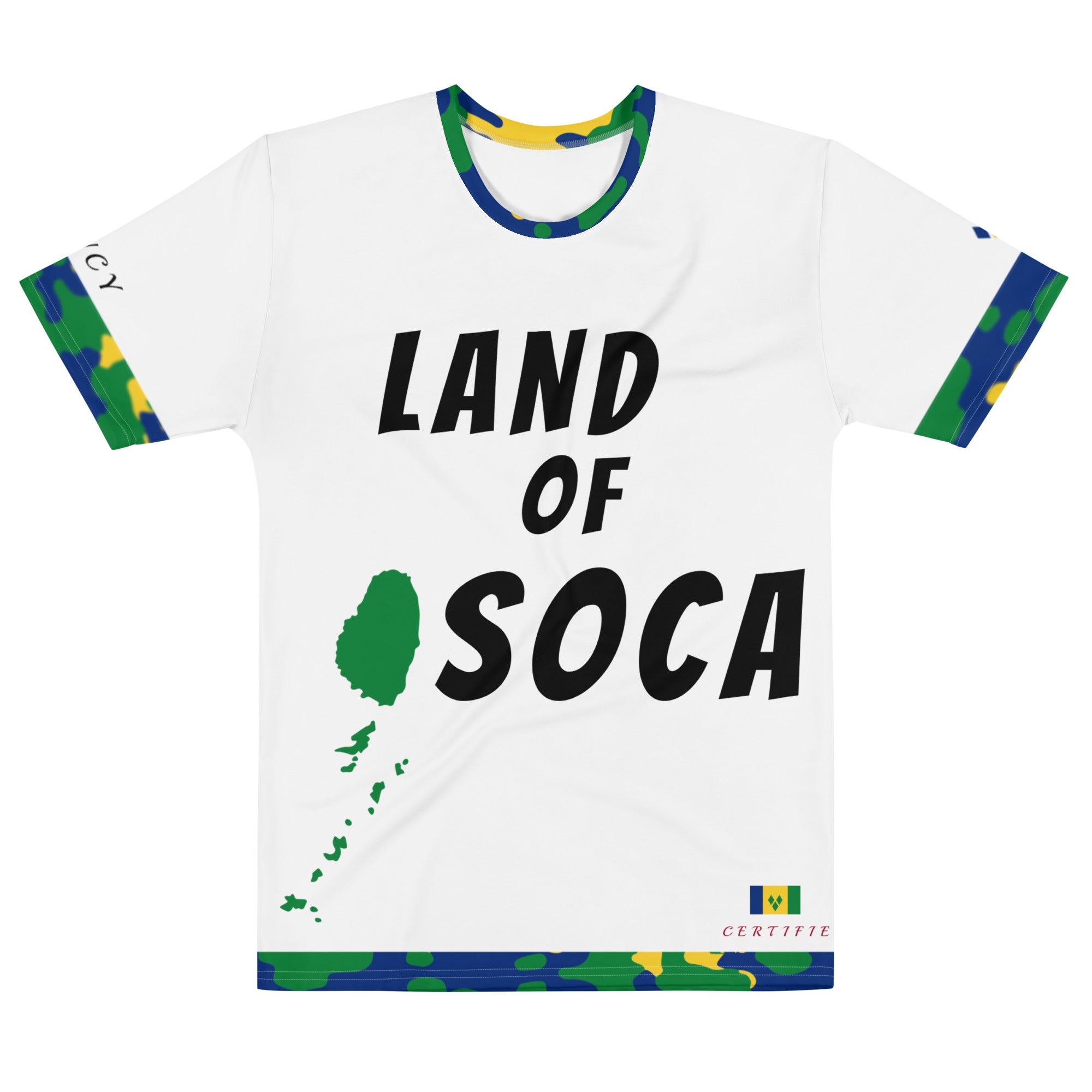 Saint Vincent Land of Soca CAMO t-shirt-Fete Massive